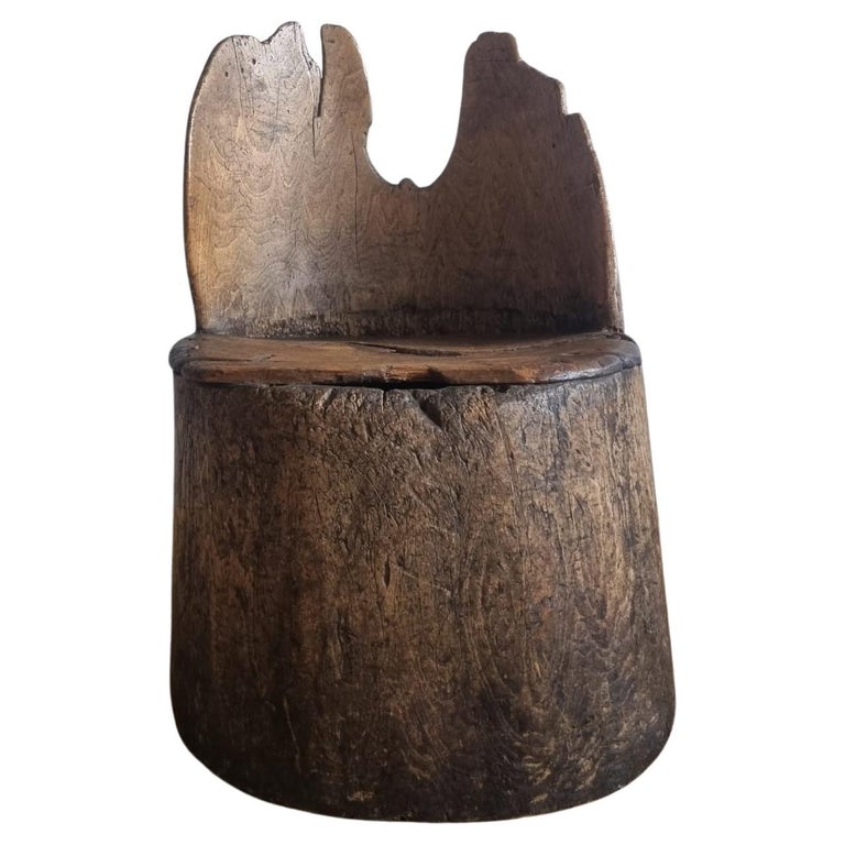 Extremely Rare Norwegian Stump Chair For Sale at 1stDibs