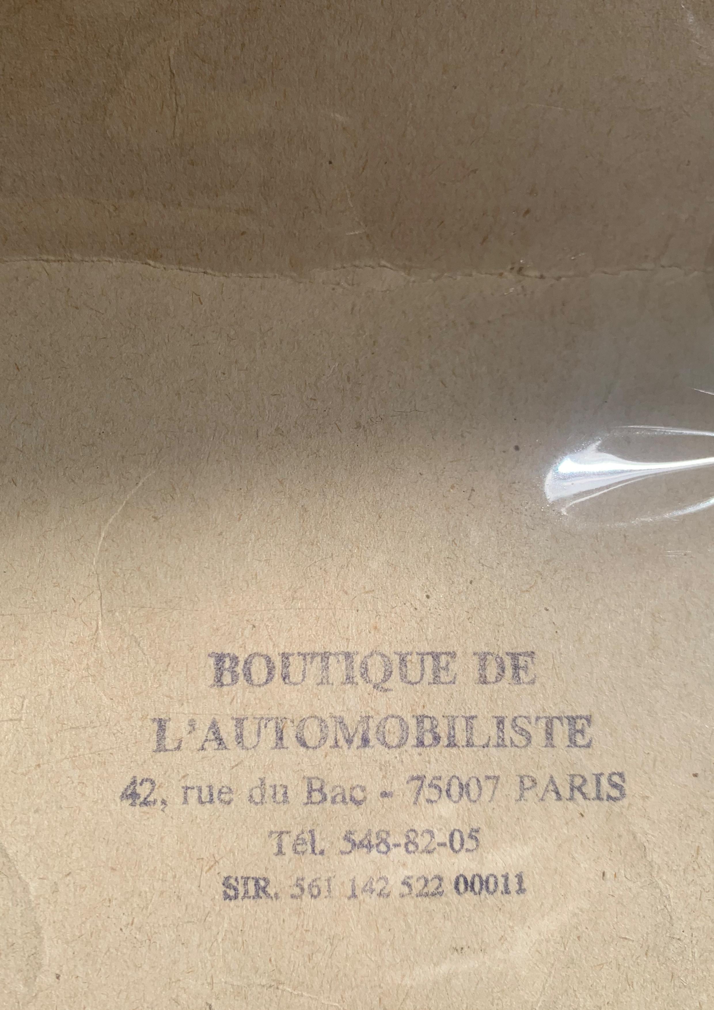 Äußerst seltene Original Bugatti Litho 