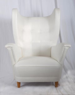 Äußerst seltener Otto Schulz Ohrensessel für Boet, Schweden