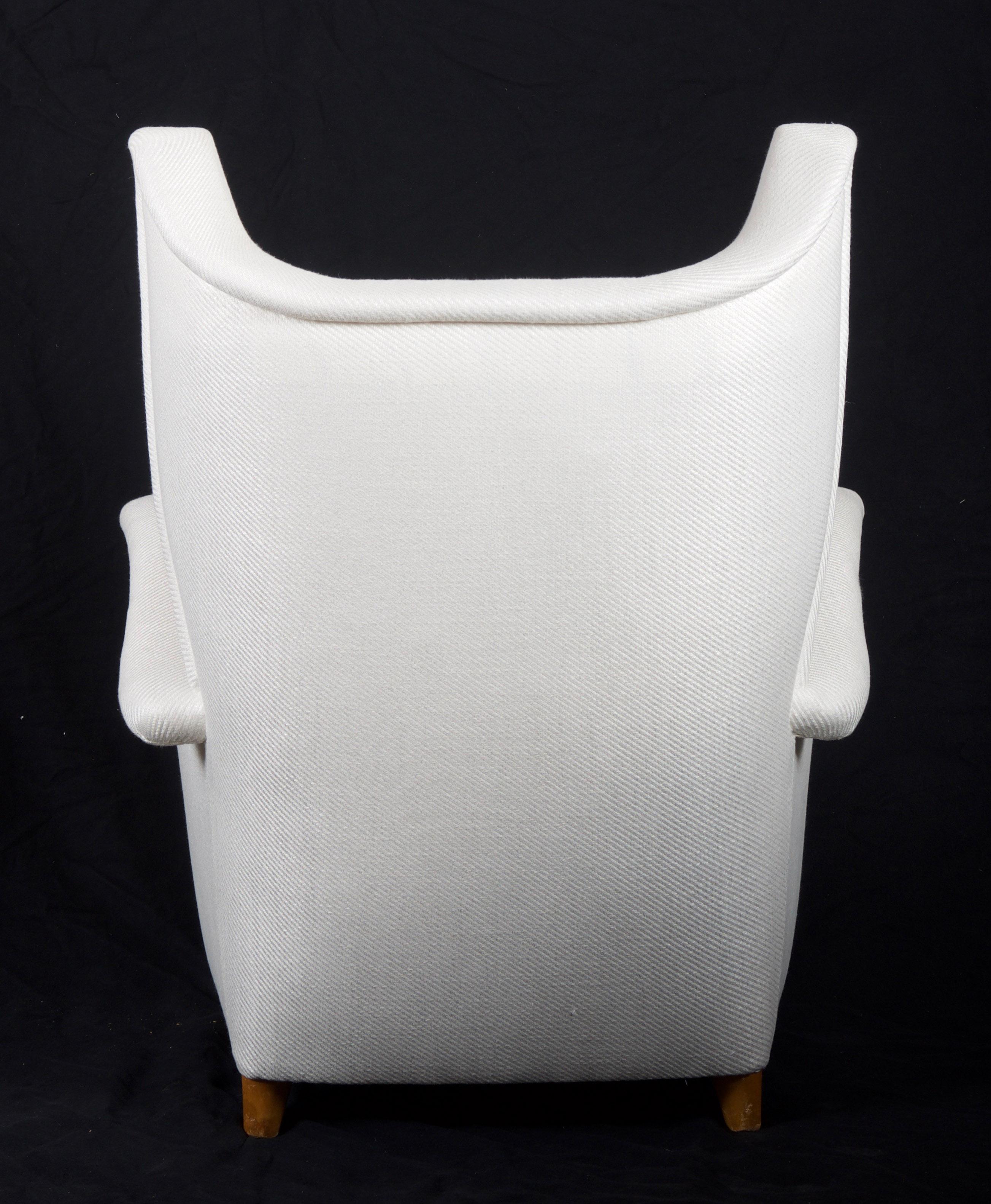 Danish Extremely Rare Otto Schulz Wingback Armchair for Boet, Sweden For Sale