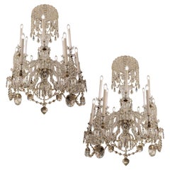 Extremely Rare pair Victorian Chandeliers of Quality and Size by F&C Osler