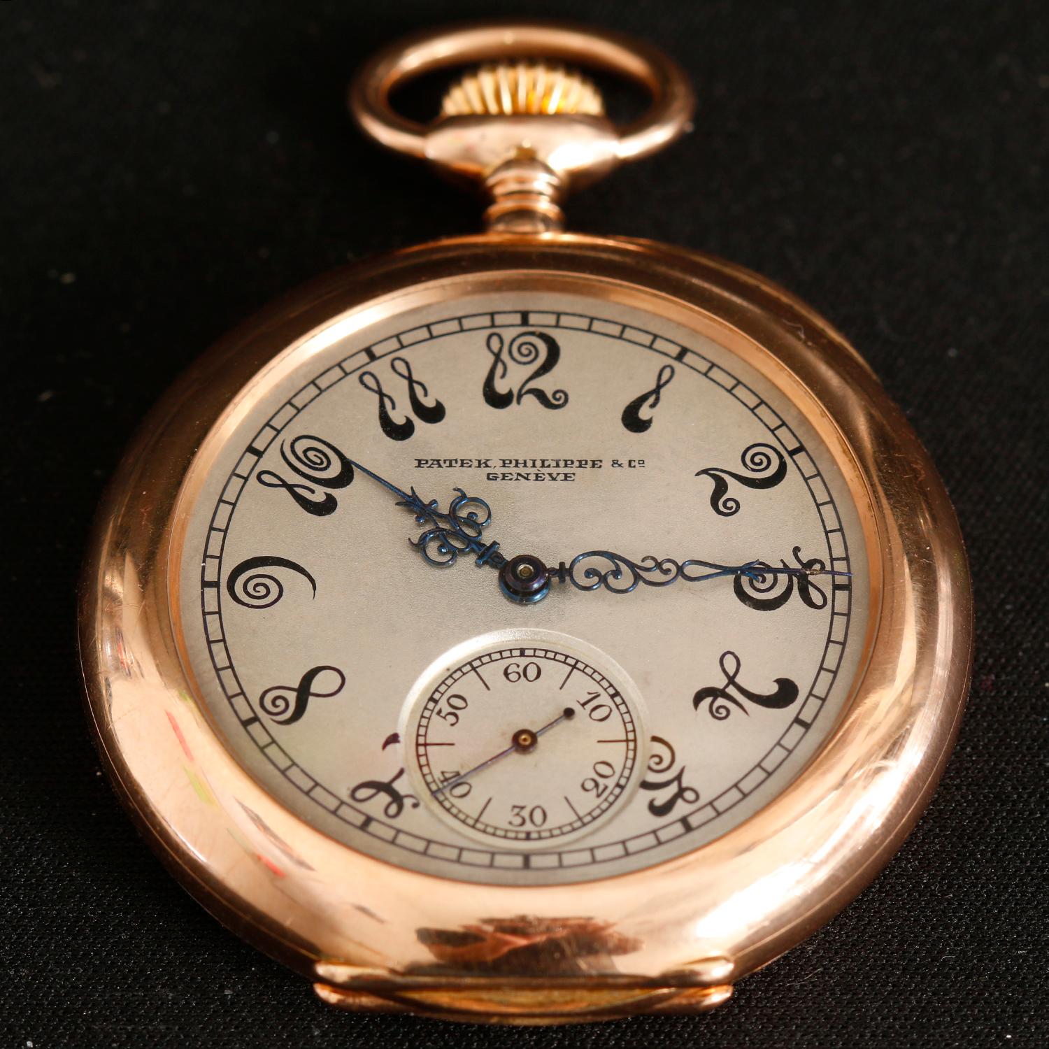 Women's or Men's Extremely Rare Patek Philippe 14K Rose Gold Pocket Watch