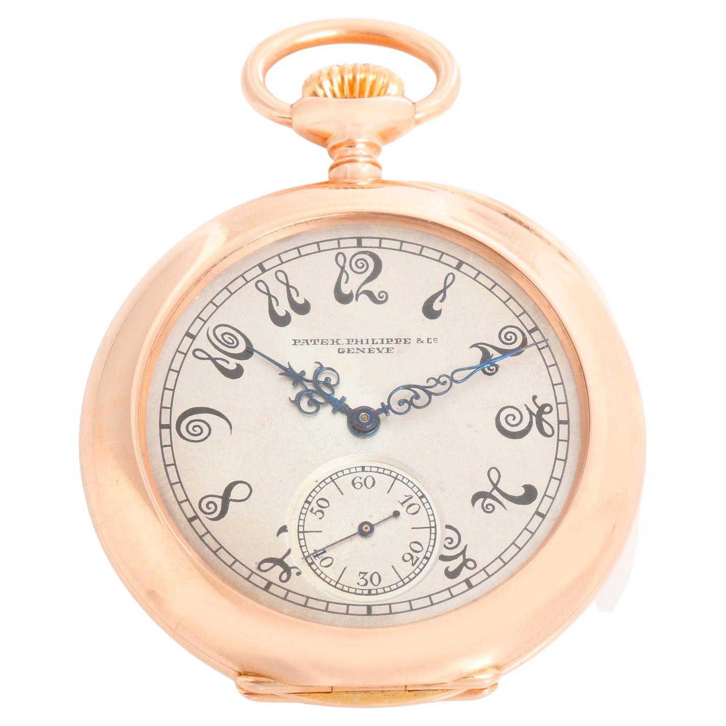 Extremely Rare Patek Philippe 14K Rose Gold Pocket Watch