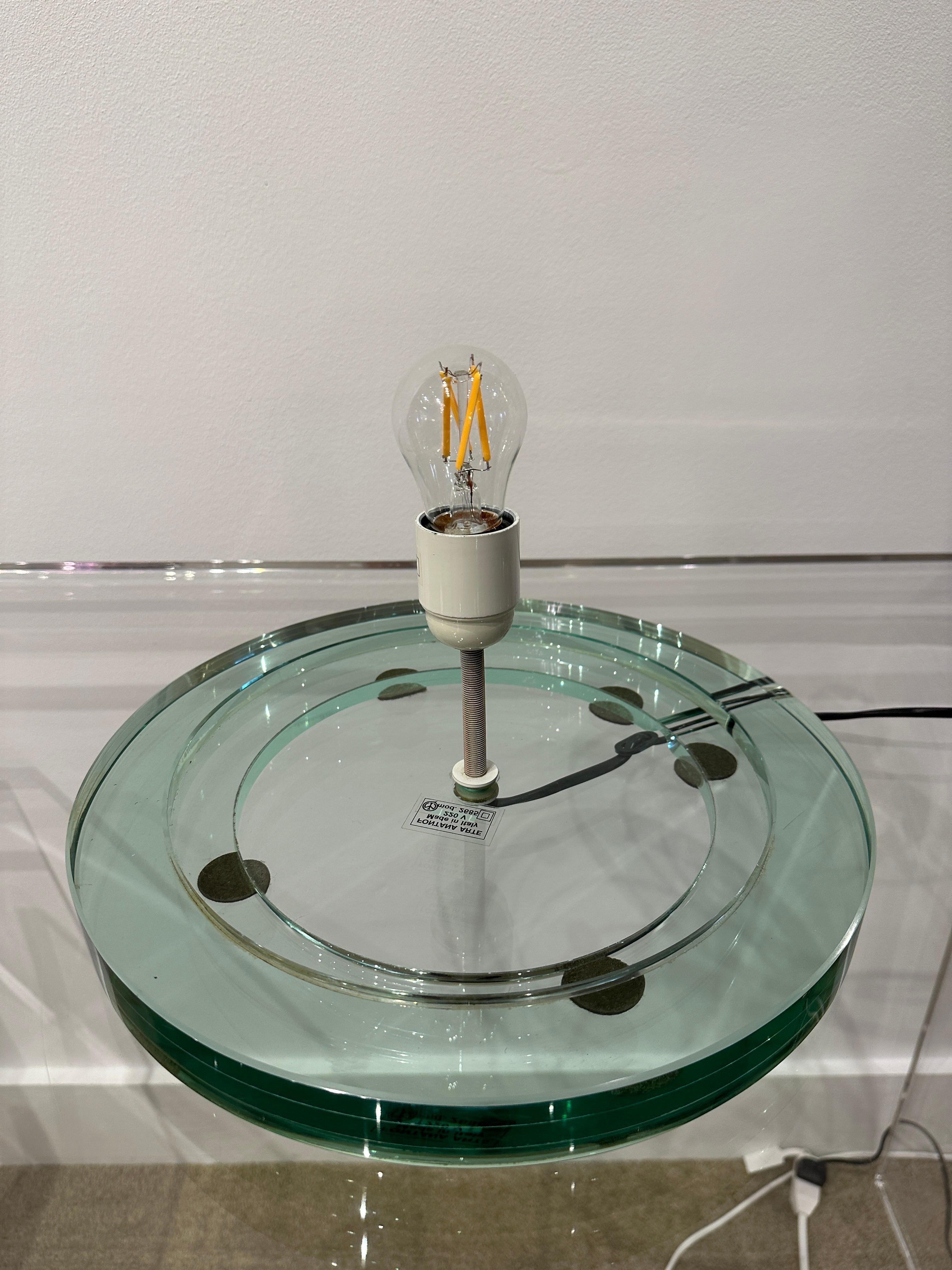 Italian Extremely Rare Post-Modern Fontana Arte OZ Murano Cone Lamp For Sale