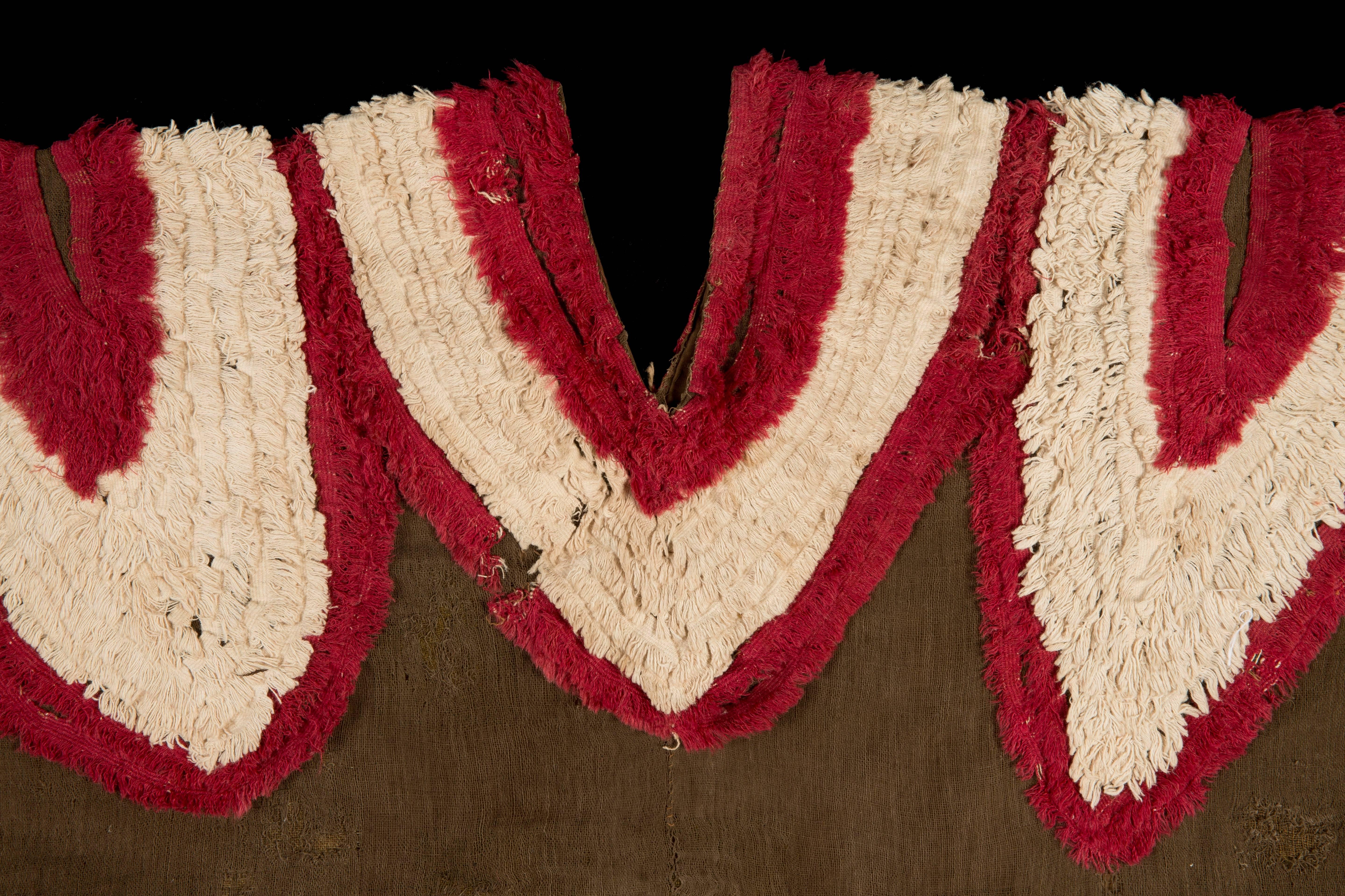 Peruvian Extremely Rare Pre-Columbian Chimu Gauze Poncho Textile, Peru, 1000-1450 AD For Sale