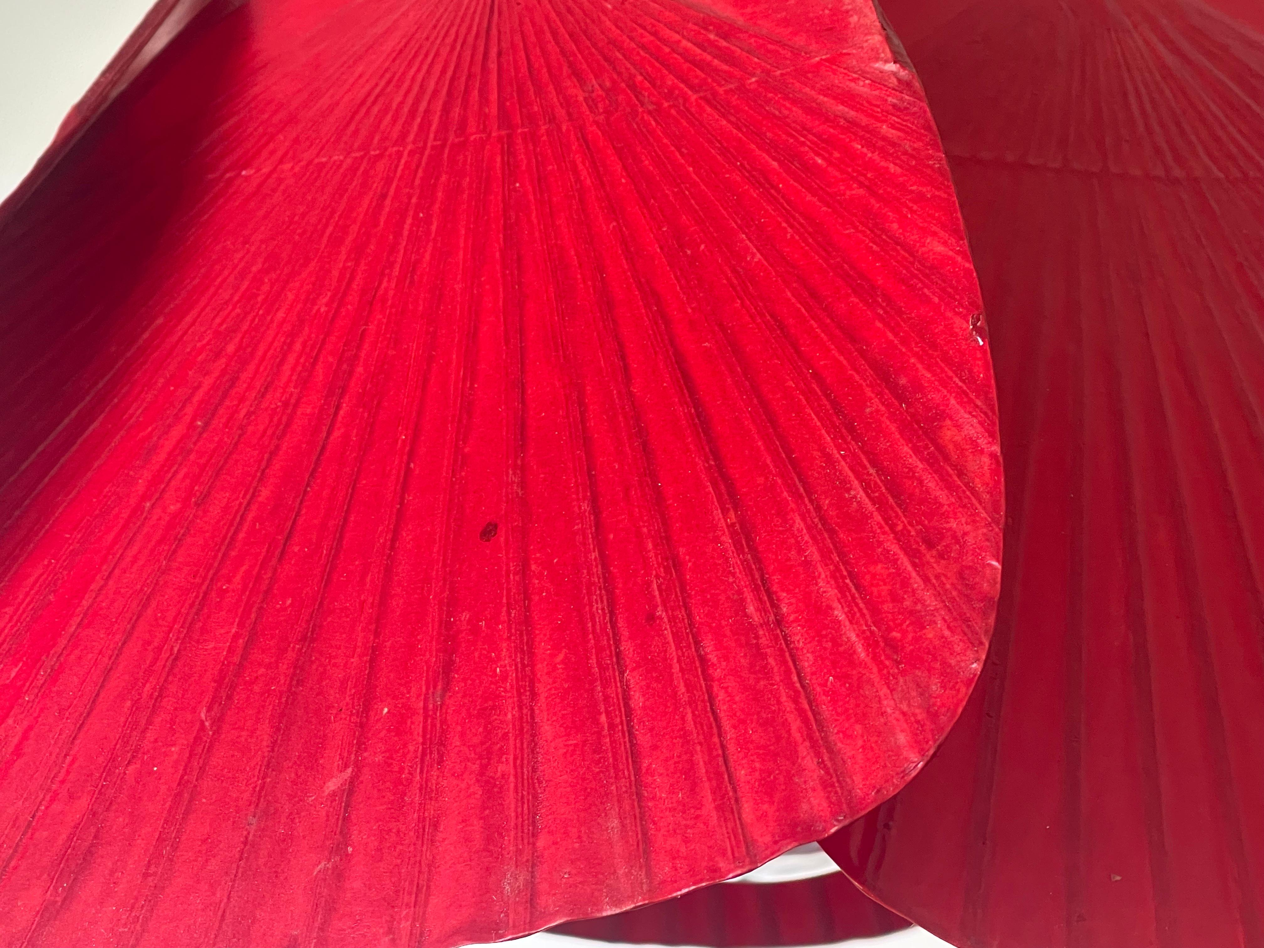 Lampe à suspension « Shichi » rouge extrêmement rare d'Ingo Maurer, années 1970 en vente 1