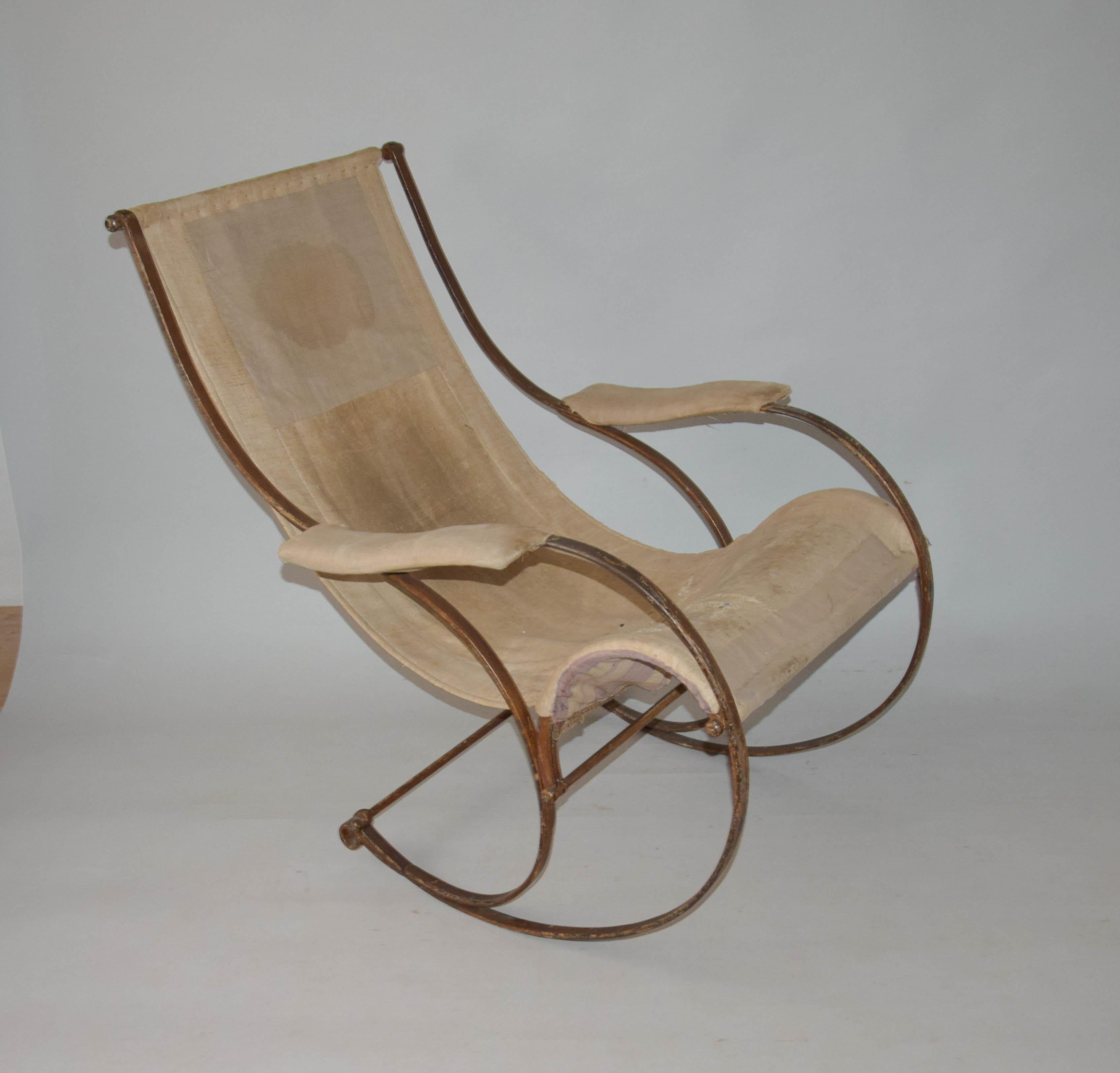 Extremely Rare Rocking Chair by Peter Cooper, 1850s For Sale 6
