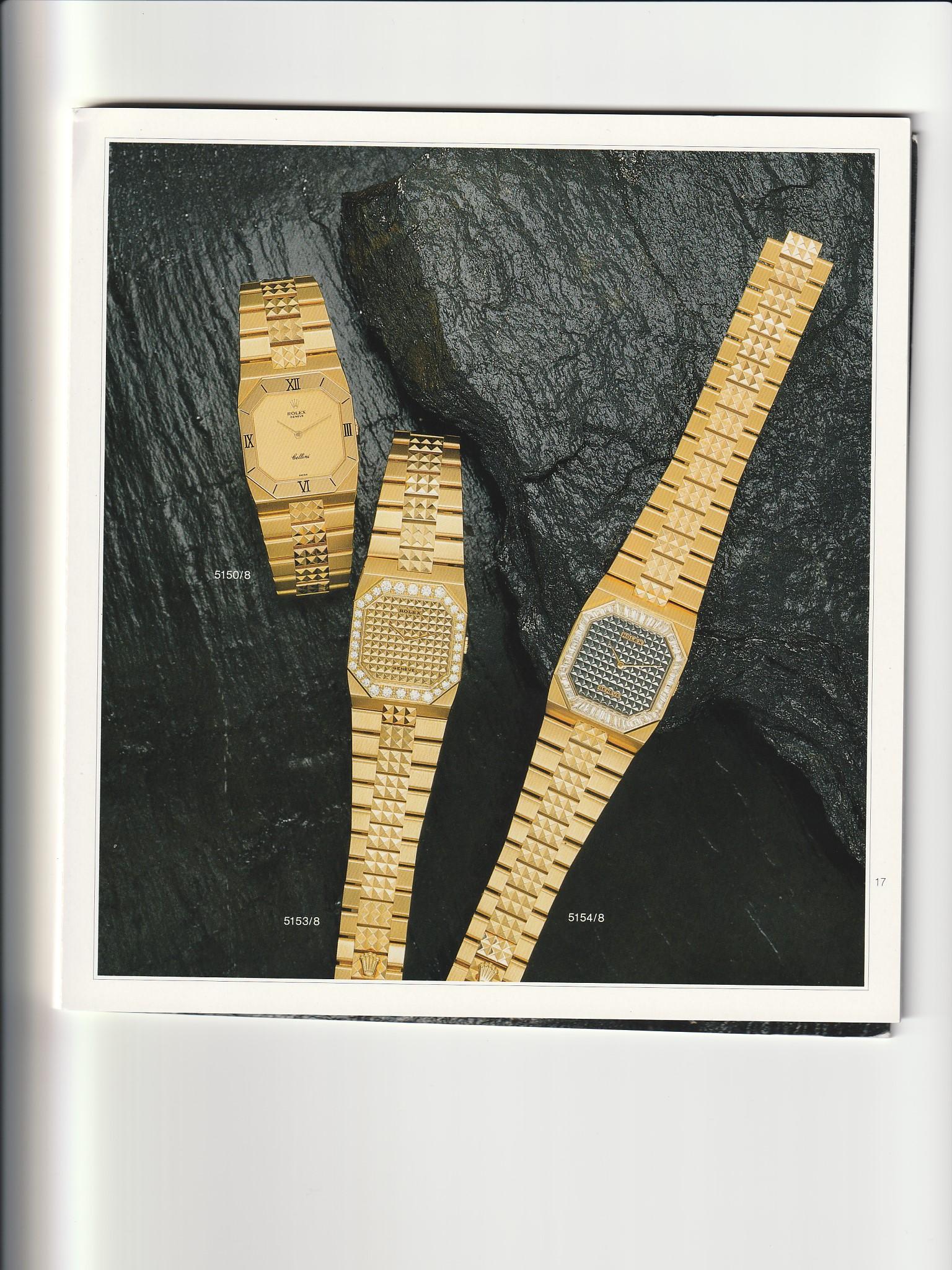 Extremely Rare Rolex Cellini Black Pyramid 18k Yellow Gold Watch 5150/8 In Excellent Condition In Dallas, TX