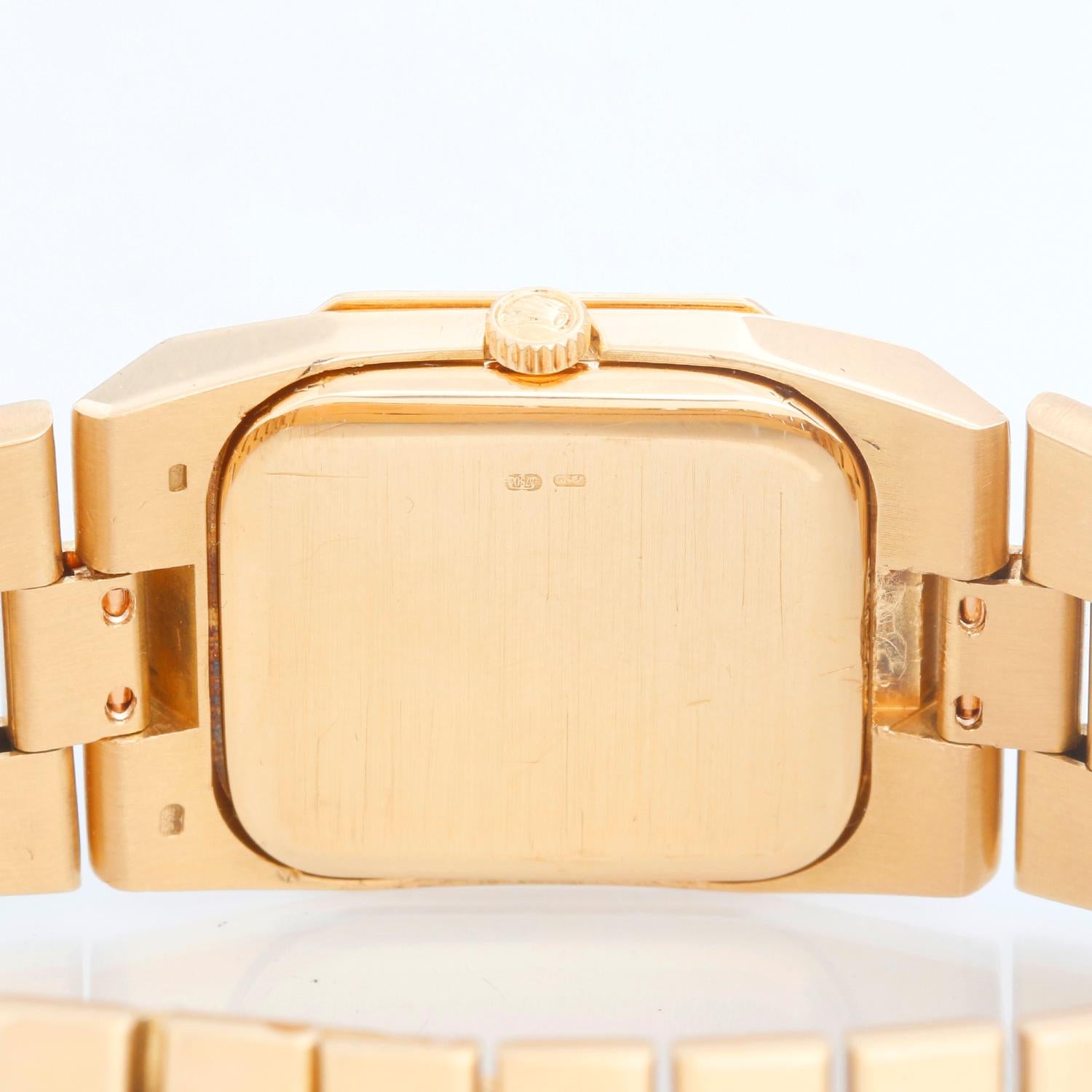 Extremely Rare Rolex Cellini Black Pyramid 18k Yellow Gold Watch 5150/8 2
