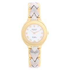 Extremely Rare Rolex Cellini Ladies 18 Karat Gold and White Gold Watch 6651