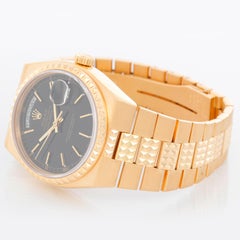 Extremely Rare Rolex Oysterquartz Pyramid 18k Gold Watch 19028