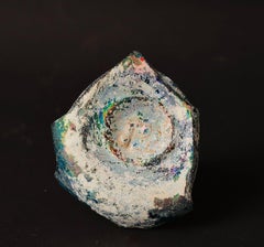 Extremely Rare Roman Glass Fragment with Iridescent Patina – 1st–4th Century AD