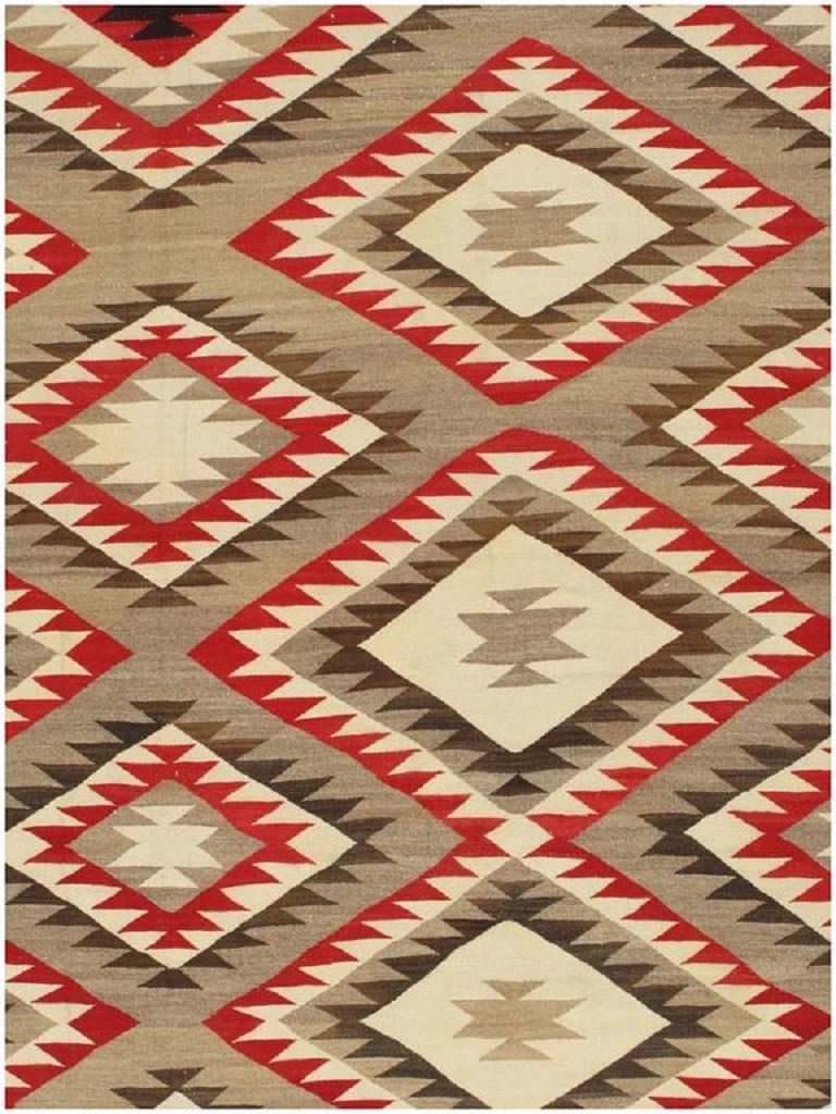 Hand-Woven Extremely Rare Room Size Vintage Navajo Rug  8'3 x 15'5 For Sale