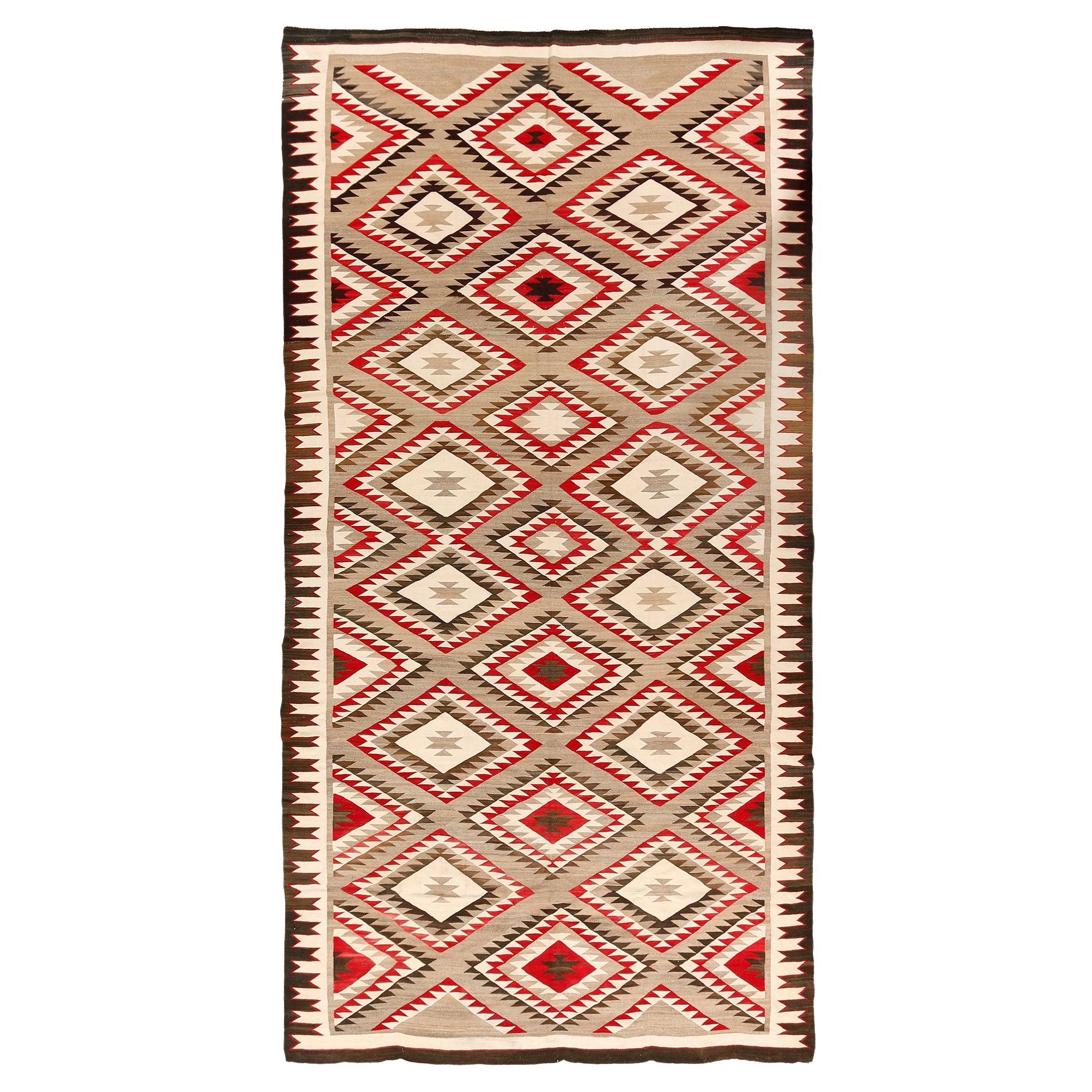 Extremely Rare Room Size Vintage Navajo Rug  8'3 x 15'5