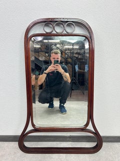 Rarissimo specchio da secessione n. 1148 di Gustav Siegel per J&J Kohn