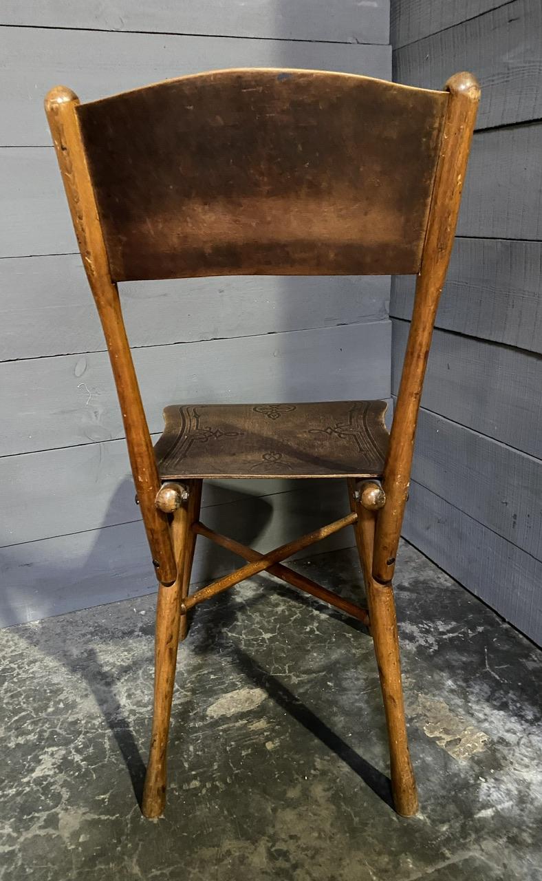 Extremely Rare set 12 J & J Kohn Bentwood Bistro Dining Chairs For Sale 7