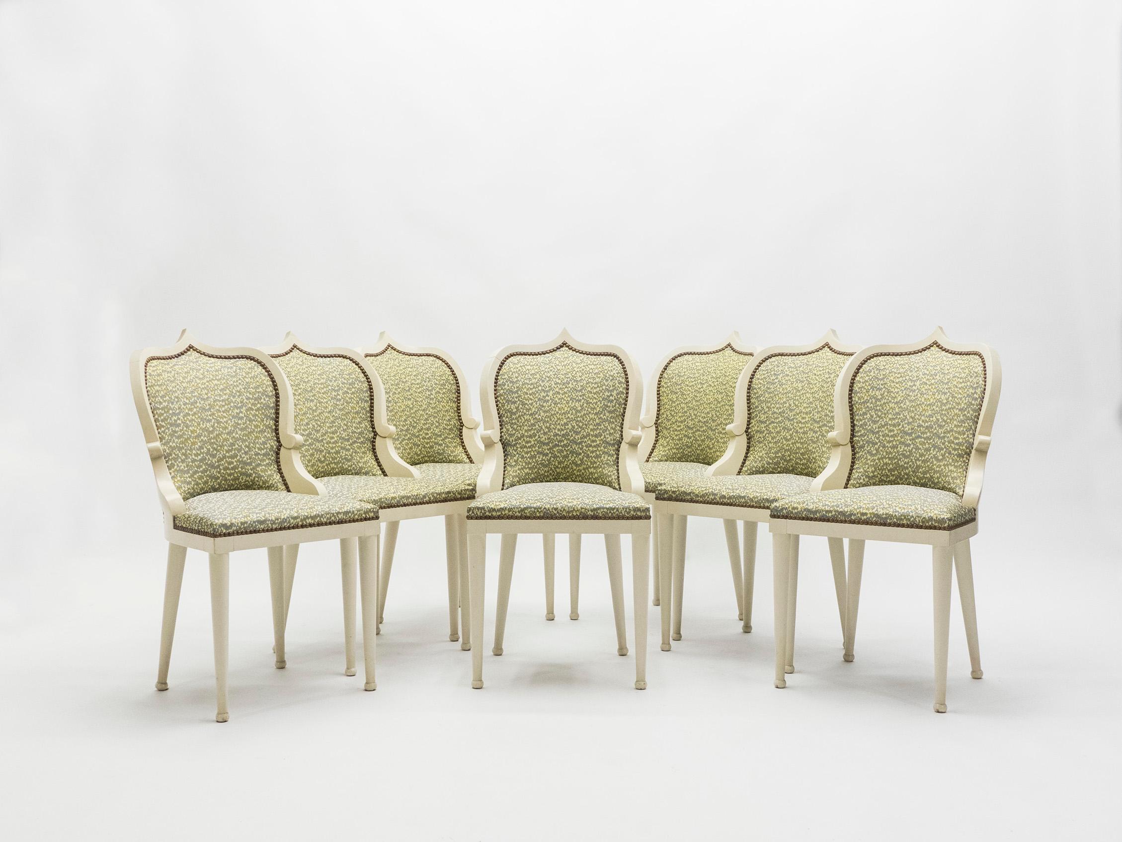 Extremely Rare Set of 10 Garouste & Bonetti ‘Palace’ Dining Chairs, 1980 2