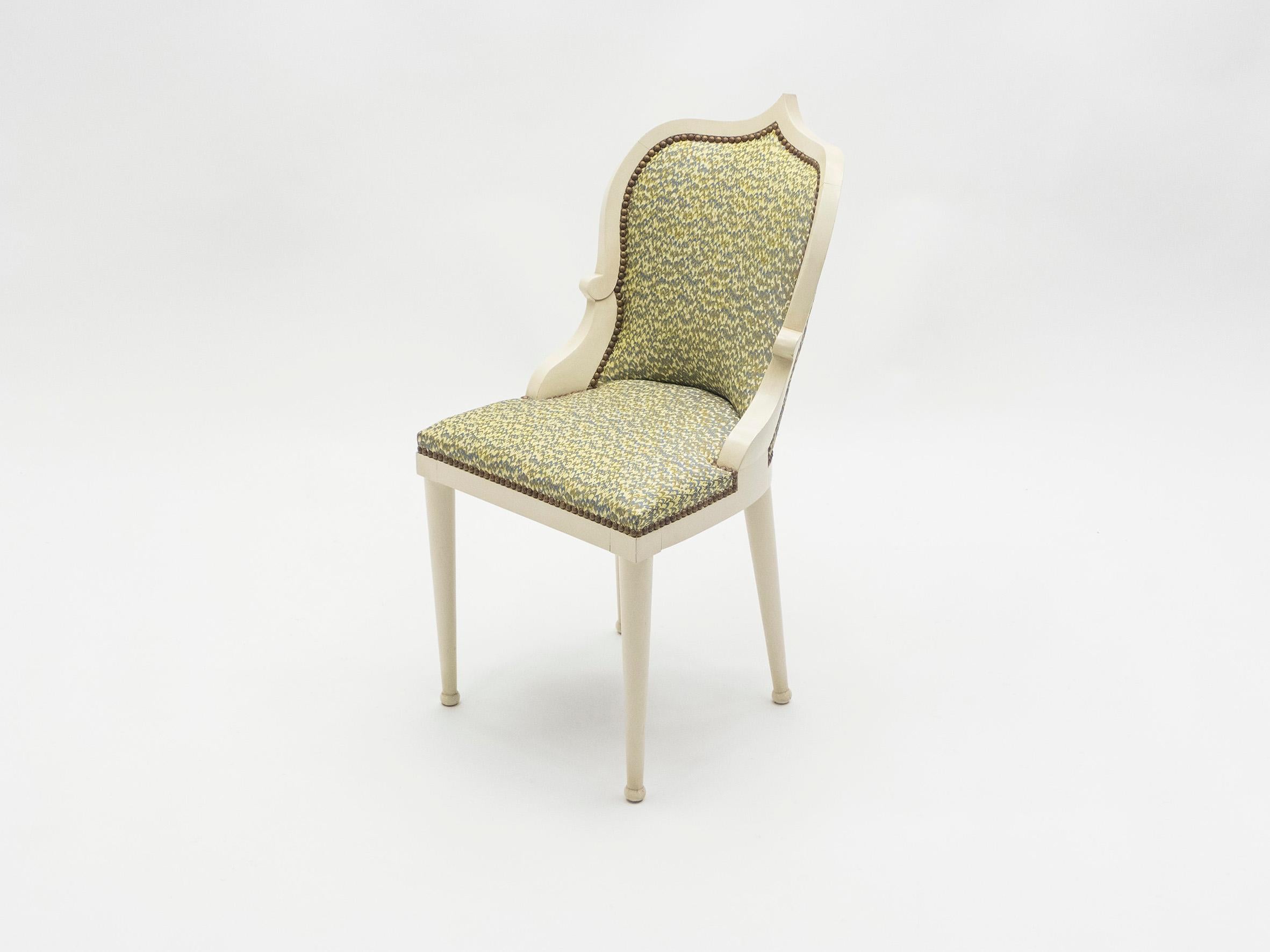 Modern Extremely Rare Set of 10 Garouste & Bonetti ‘Palace’ Dining Chairs, 1980