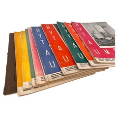 Série extrêmement RARE de magazines BYT A UMENI - Années 1930 / Avant-garde