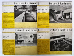 Série extrêmement RARE de magazines « Bytova kultura » – années 1930 / Avant-garde