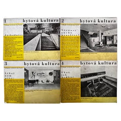 Série extrêmement RARE de magazines « Bytova kultura » – années 1930 / Avant-garde