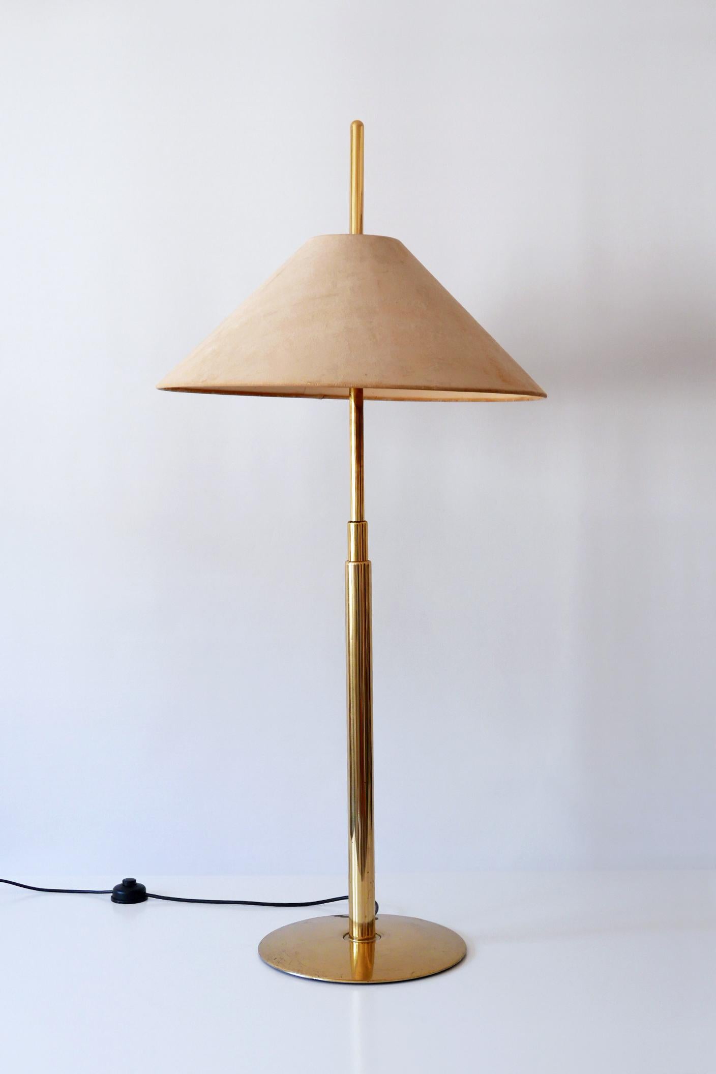 Extremely Rare Telescopic Brass Floor Lamp by Ingo Maurer for Design M 1970s 2