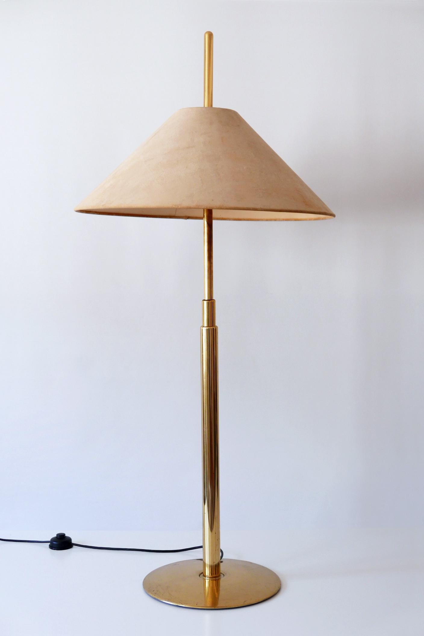 Extremely Rare Telescopic Brass Floor Lamp by Ingo Maurer for Design M 1970s 9