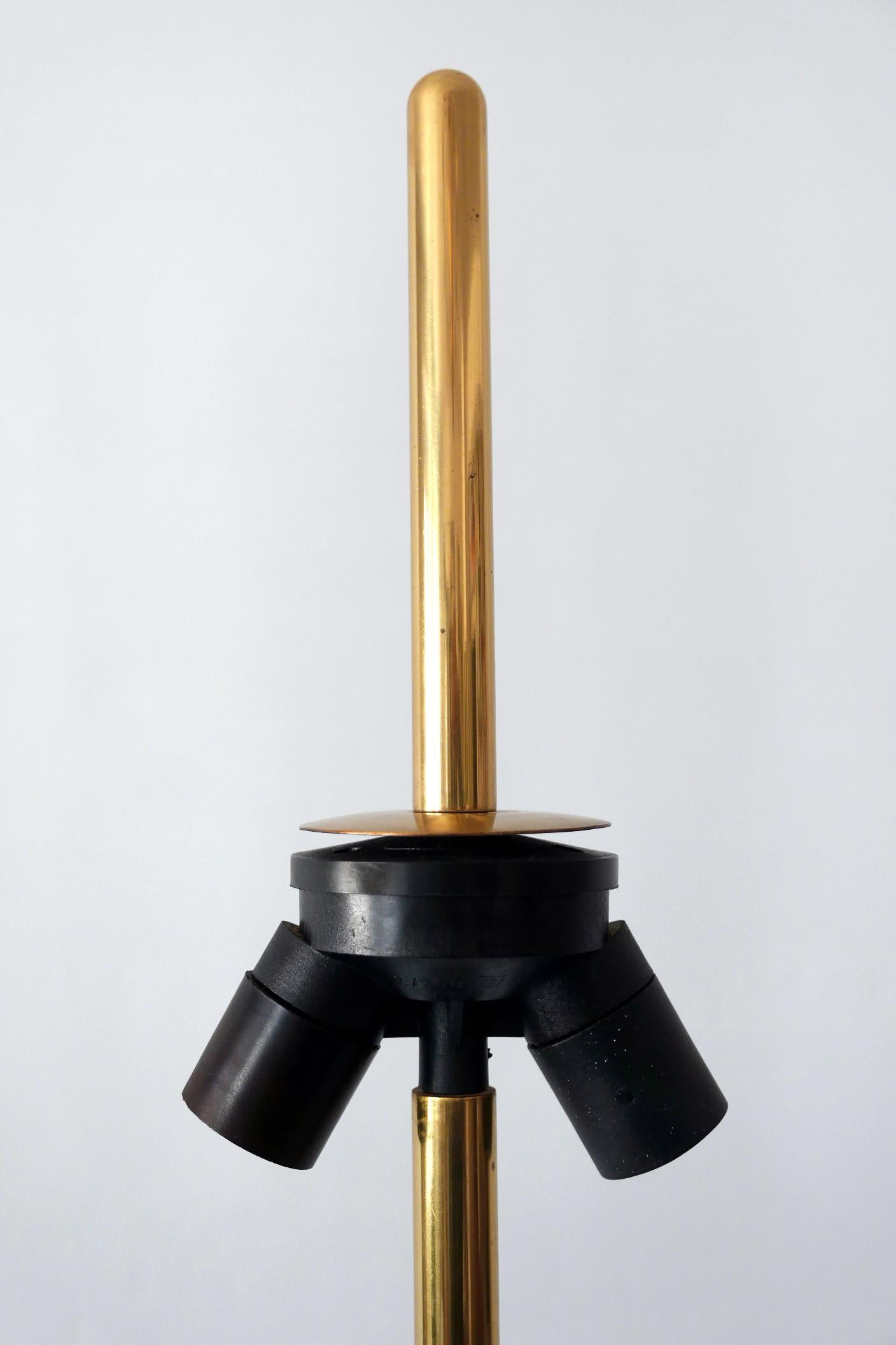 Extremely Rare Telescopic Brass Floor Lamp by Ingo Maurer for Design M 1970s 10