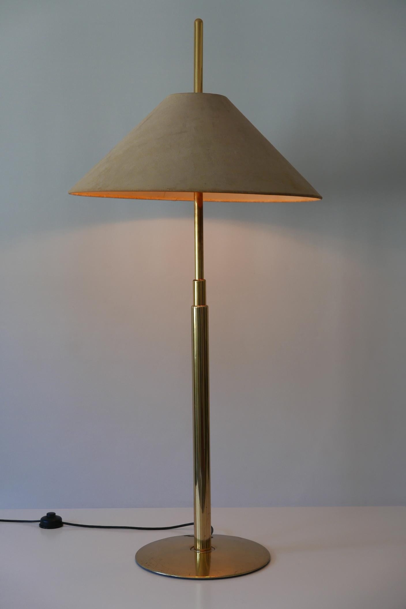 German Extremely Rare Telescopic Brass Floor Lamp by Ingo Maurer for Design M 1970s