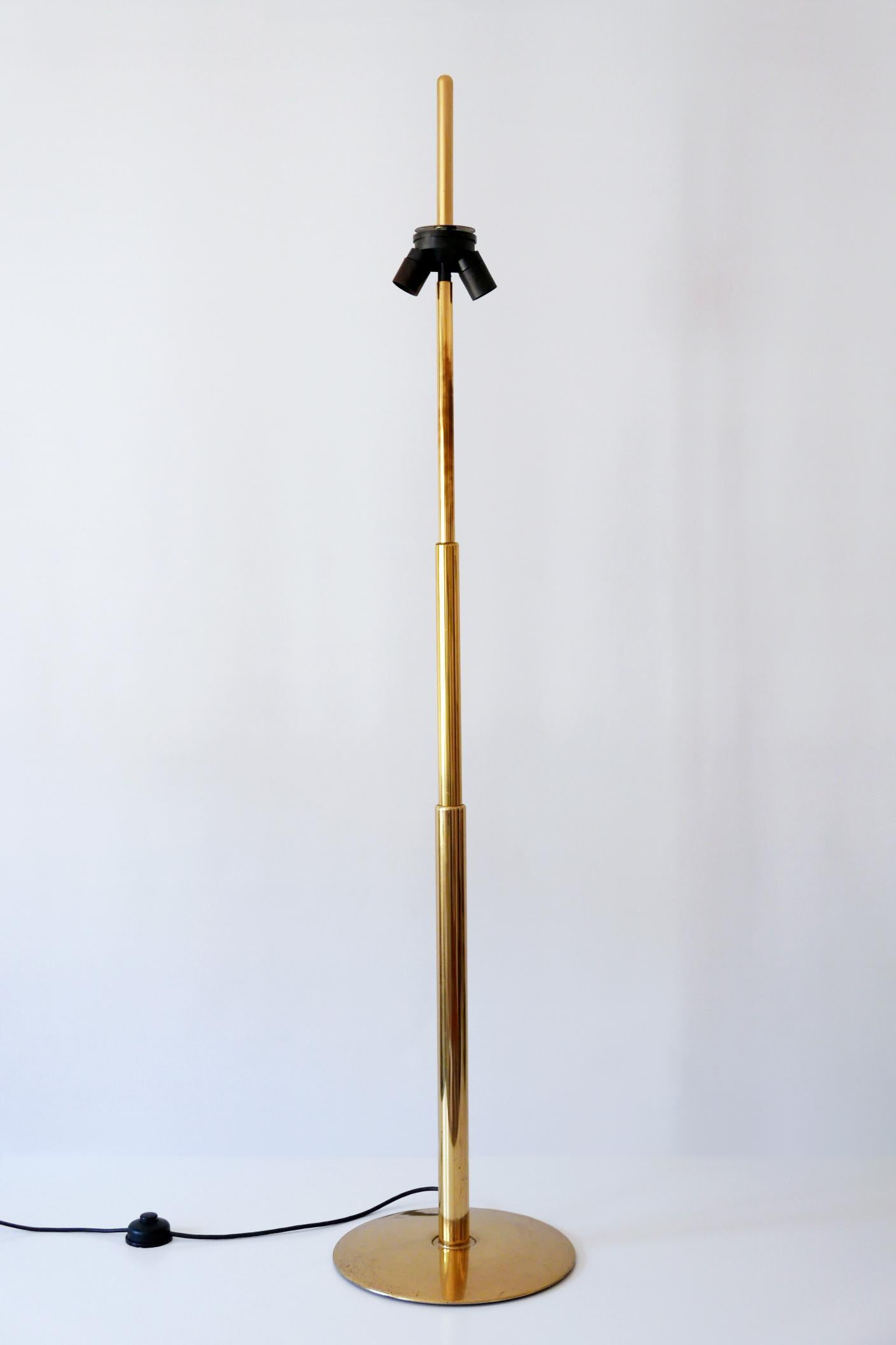 Late 20th Century Extremely Rare Telescopic Brass Floor Lamp by Ingo Maurer for Design M 1970s
