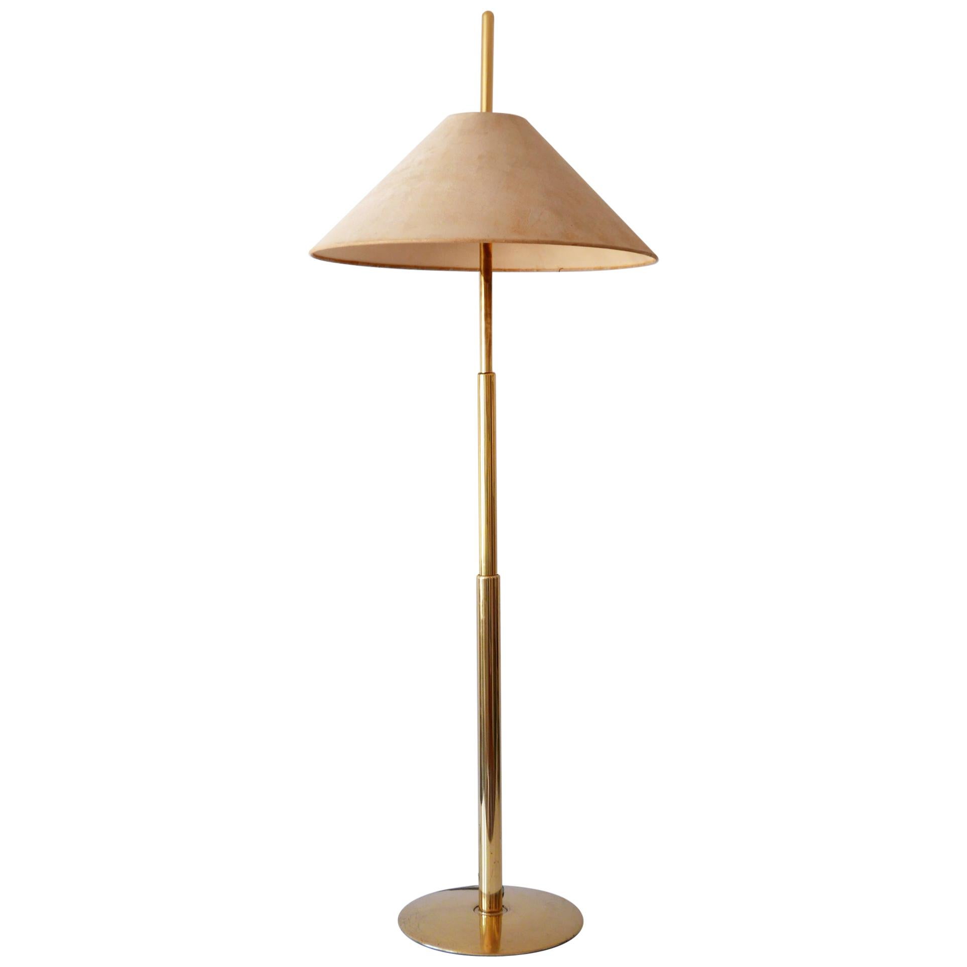 Extremely Rare Telescopic Brass Floor Lamp by Ingo Maurer for Design M