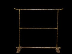 Extremely Rare Tokugawa Clan Kimono Hanger with Maki-e Lacquer. Edo period