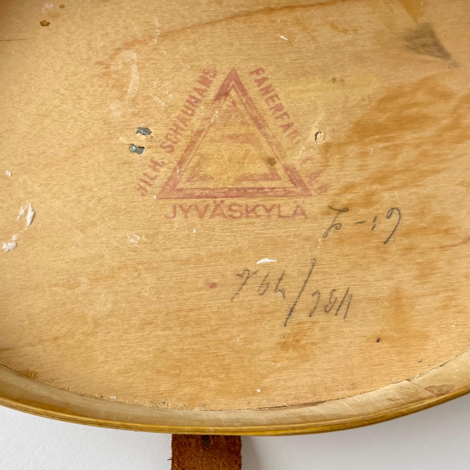 Mid-20th Century Extremely Rare Vasculum of Bent Birch from 1930s Attributed to Alvar Aalto