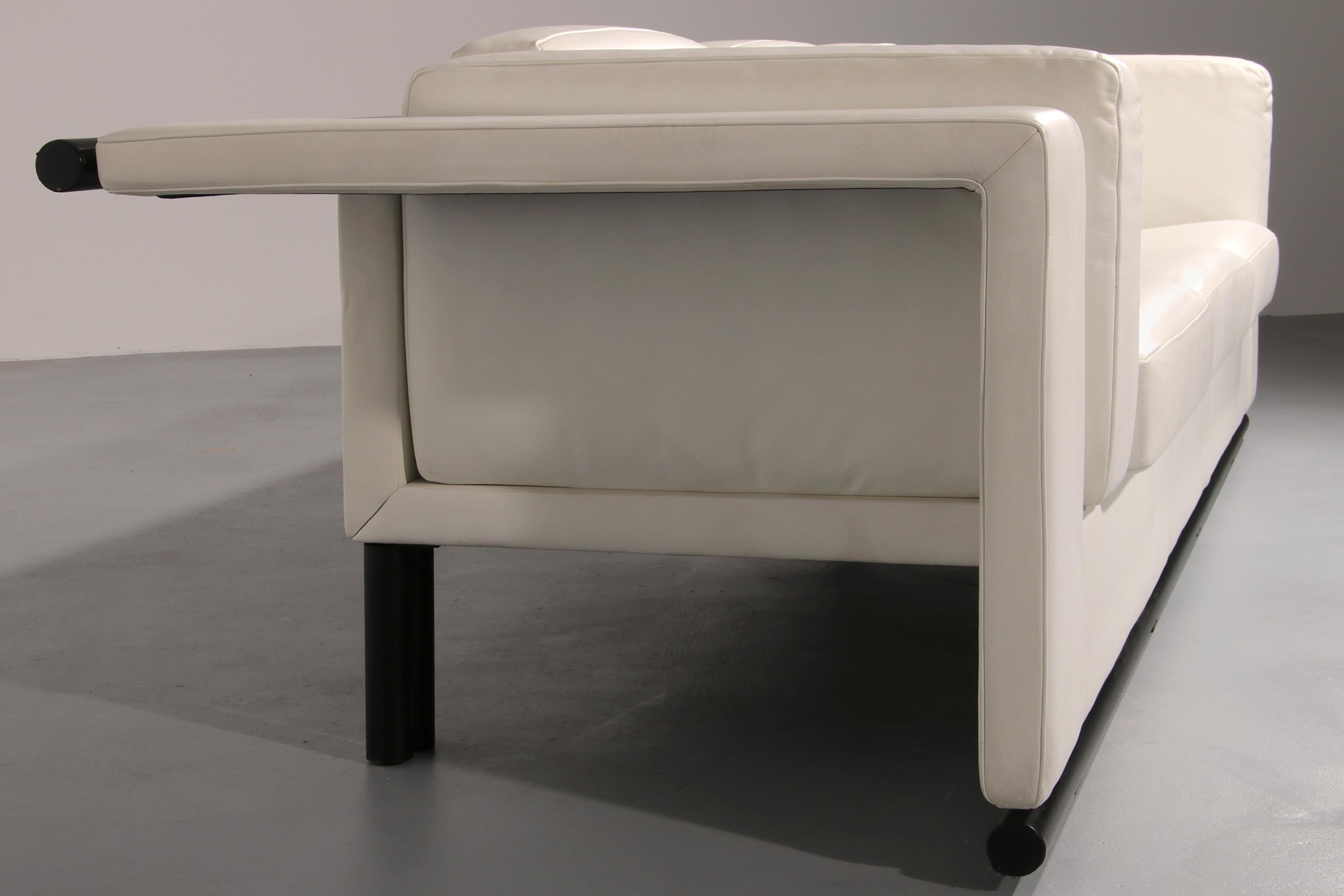 Metal Extremely Rare white Sofa design by Paolo Piva for De Sede Swiss 1980 For Sale