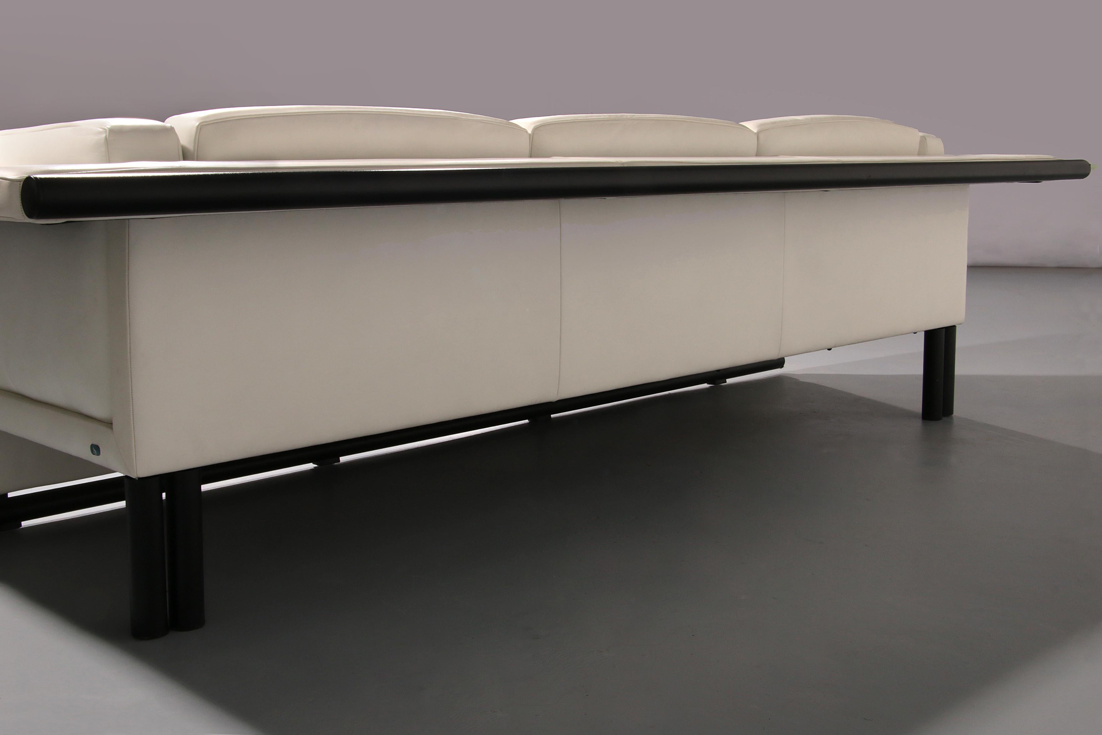 Extremely Rare white Sofa design by Paolo Piva for De Sede Swiss 1980 For Sale 3