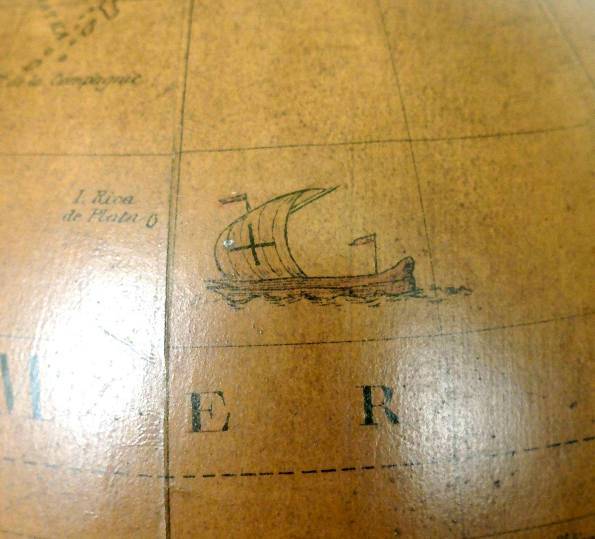 Extremely Rare Wunderkammer French XVIII Century Swinging Terrestrial Globe f 9