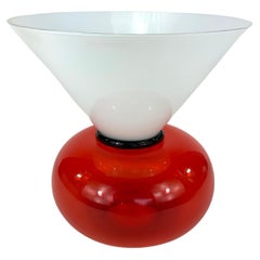 Vintage Extremely Rare YONI Murano Art Glass Vase by Sergio Asti for Vistosi, ca. 1980