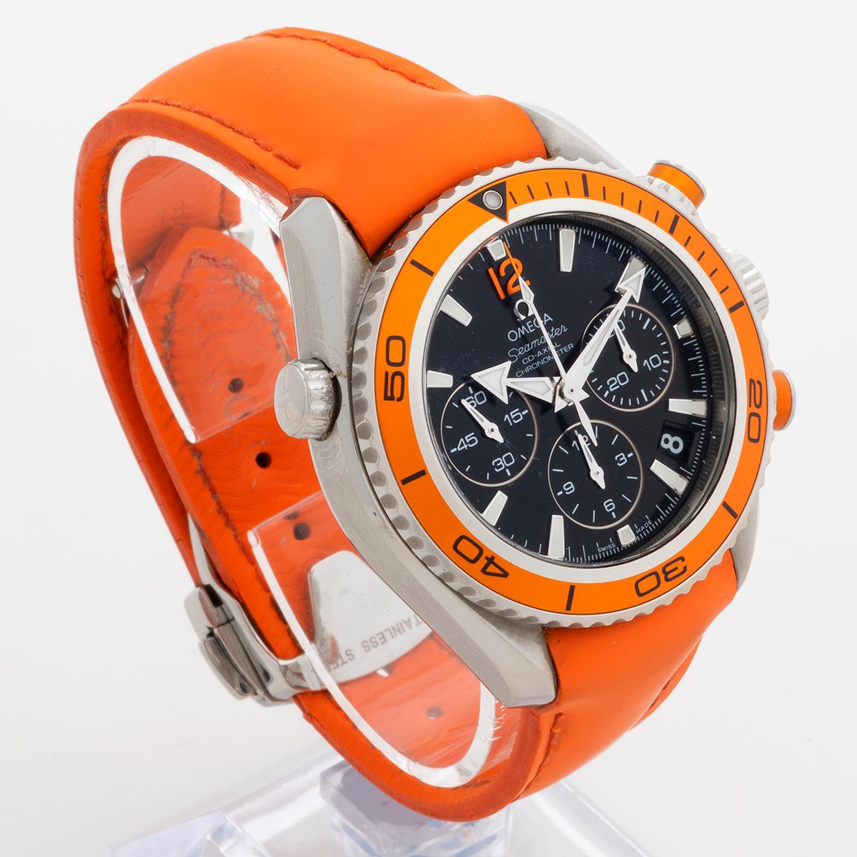Extremley Rare Reference, Omega Seamaster Planet Ocean Chronograph, Box & Papers In Excellent Condition In Canterbury, GB