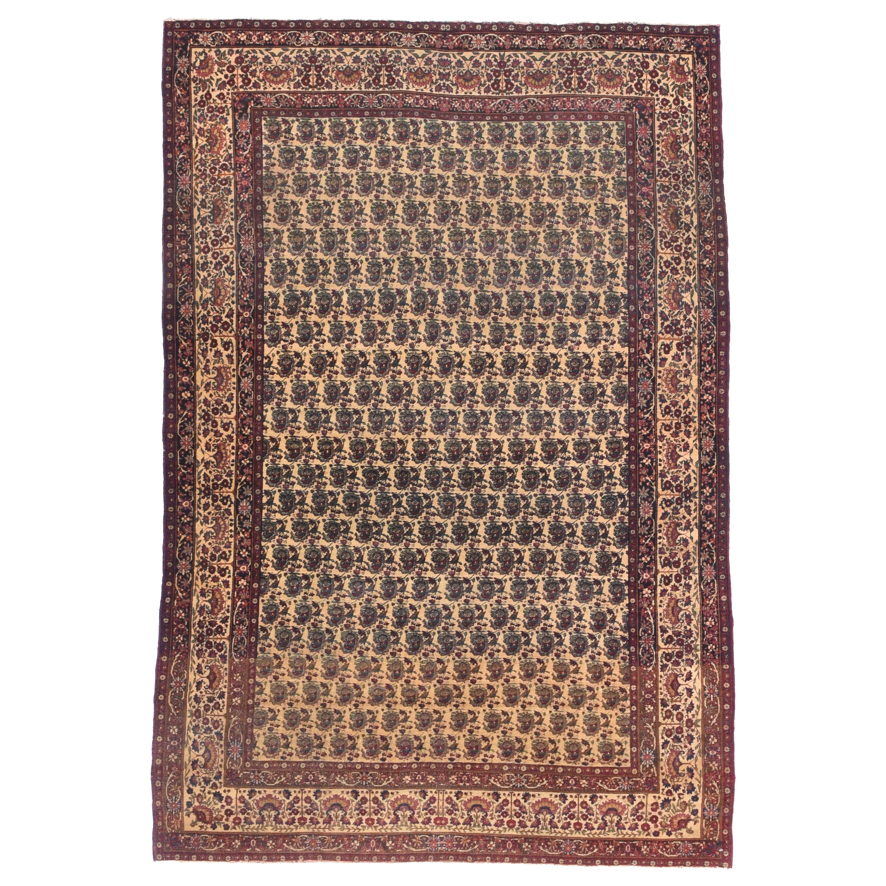 Antique Persian Lavar Kerman 