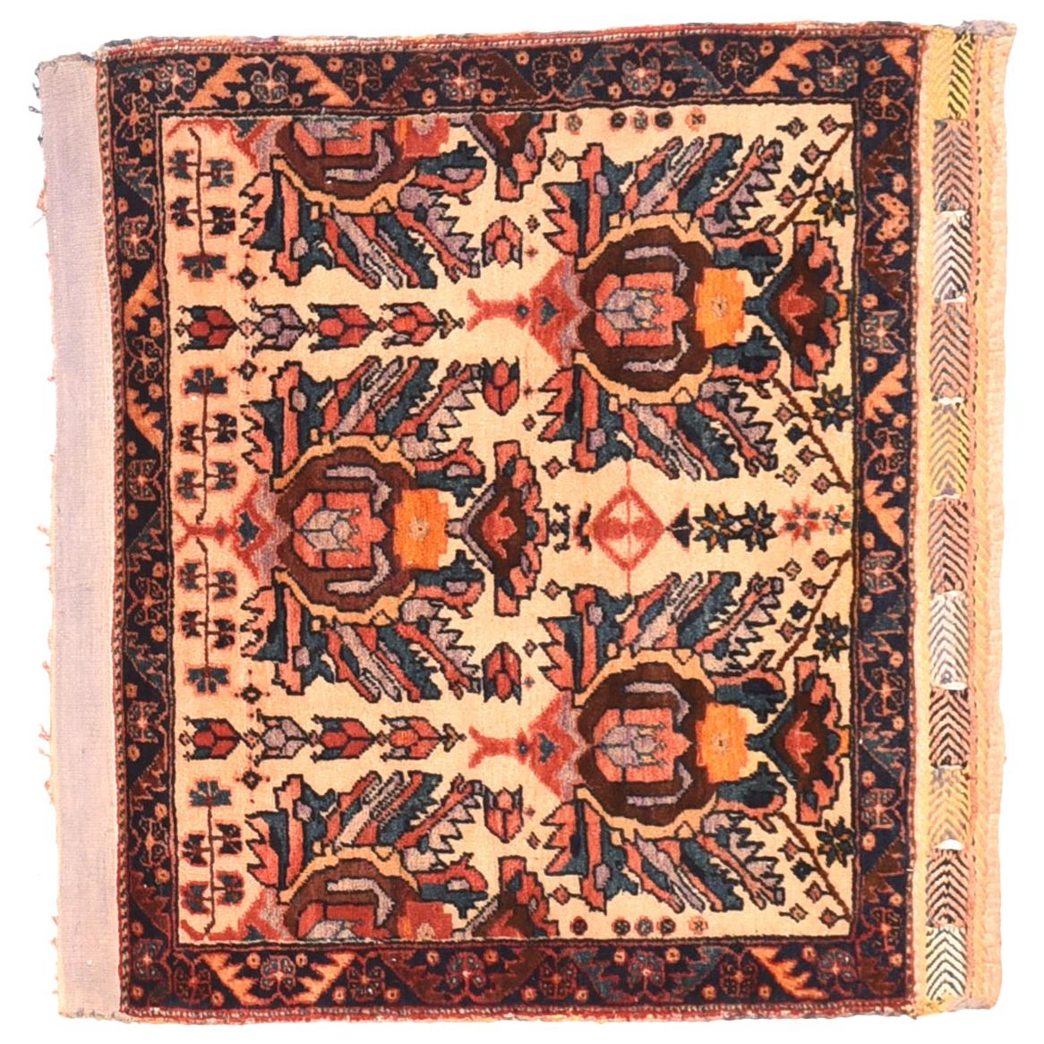 Antique Kerman Persian Rug Wall Hanging For Sale at 1stDibs