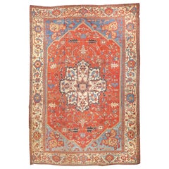 Extremly Fine Antique Persian Bakshayesh Rug, Hand Knotted, circa 1890