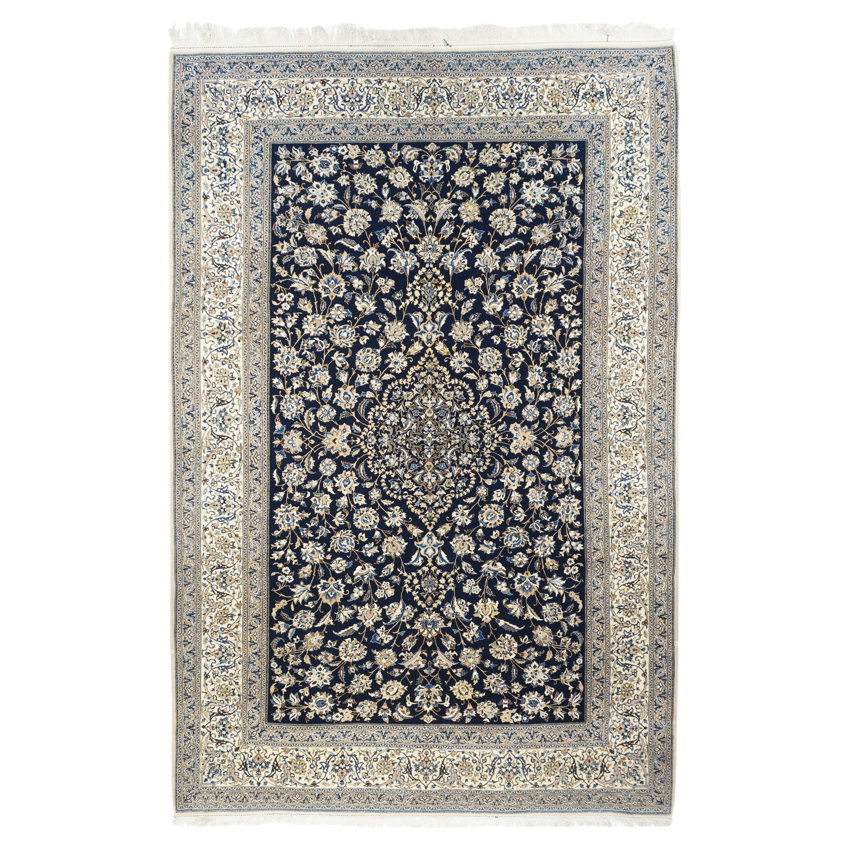 Tapis persan antique Nain 5'11 x 9'4