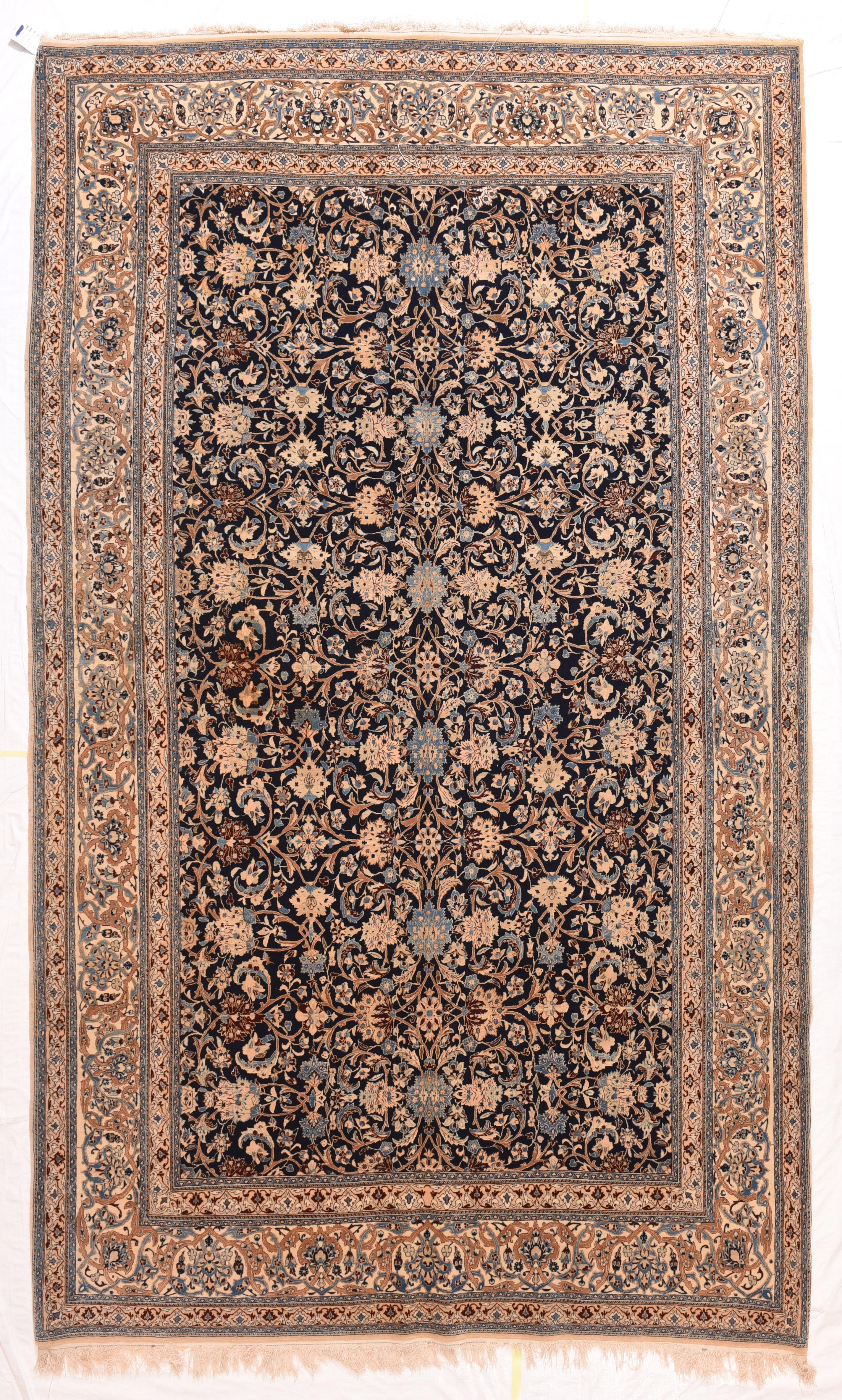 Other Fine Persian Naeen Area Rug For Sale