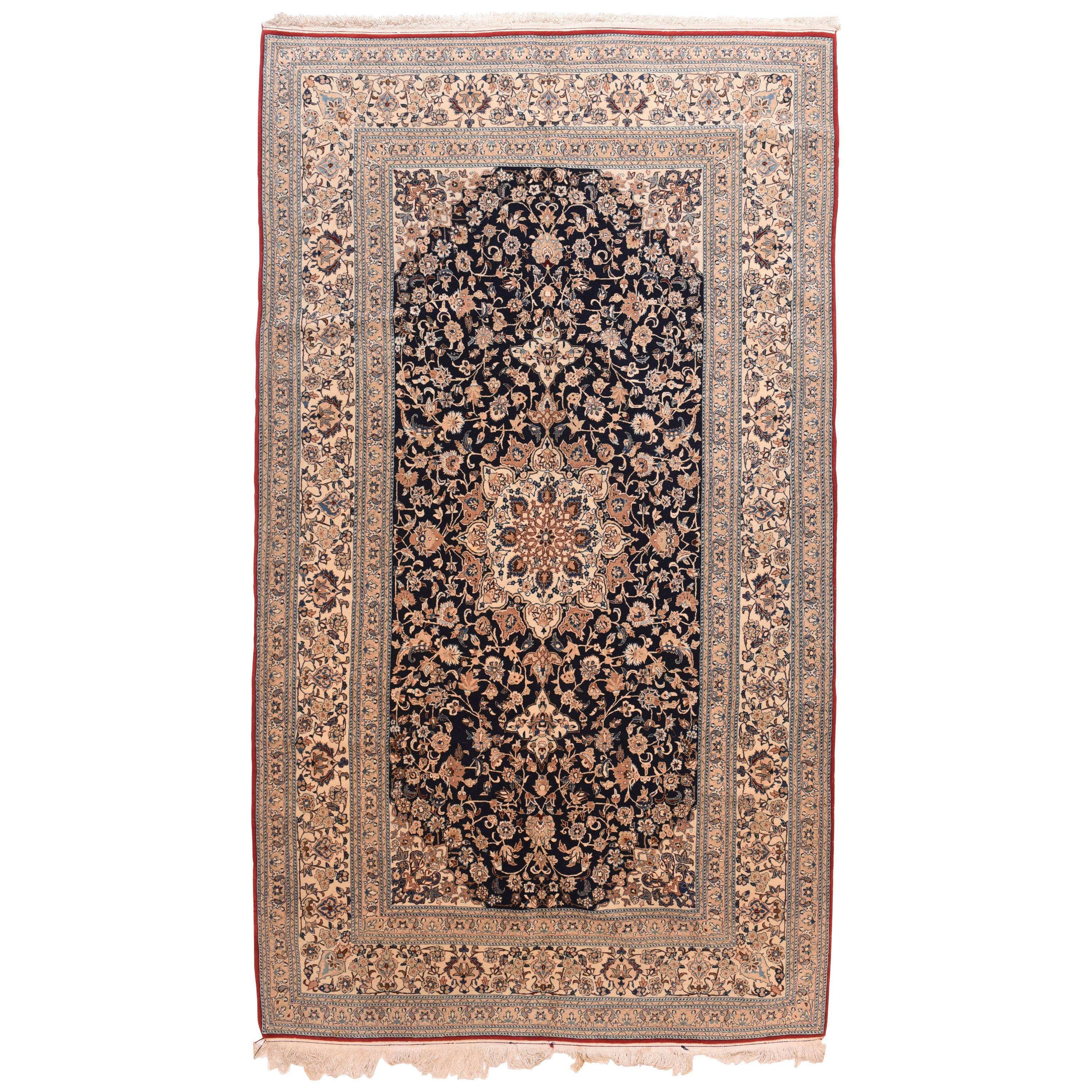 Fine Persian Naeen Area Rug For Sale