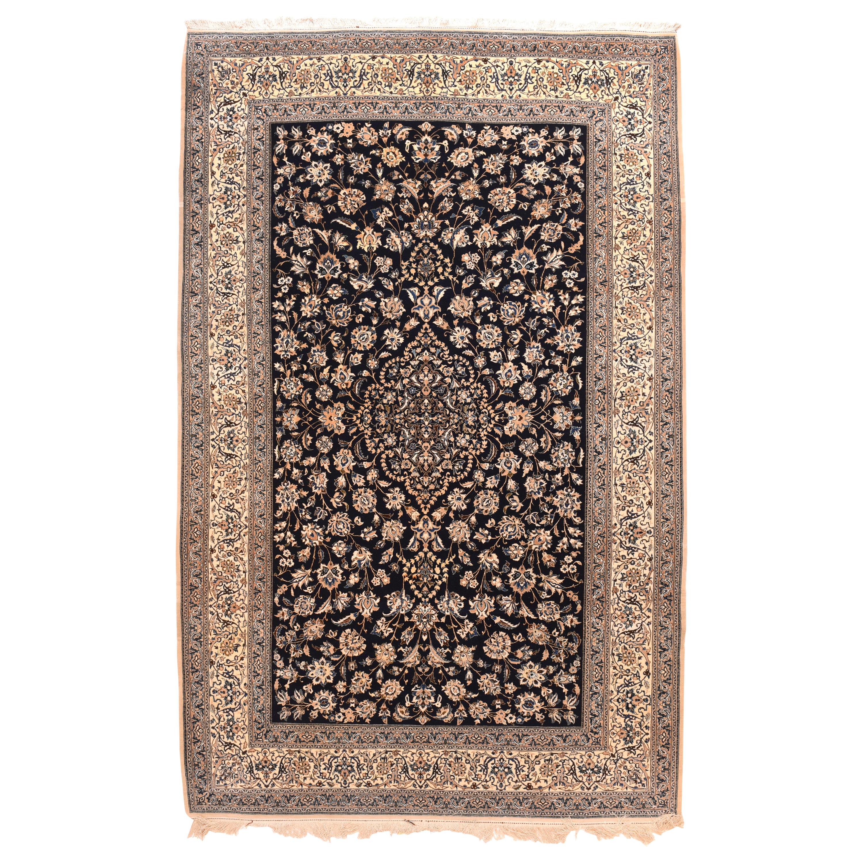 Extremly Fine Antique Persian Nain Rug, Hand Knotted, circa 1920 For Sale