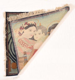 Pictorial persan ancien extrêmement raffiné de Tabriz, noué à la main, vers 1920