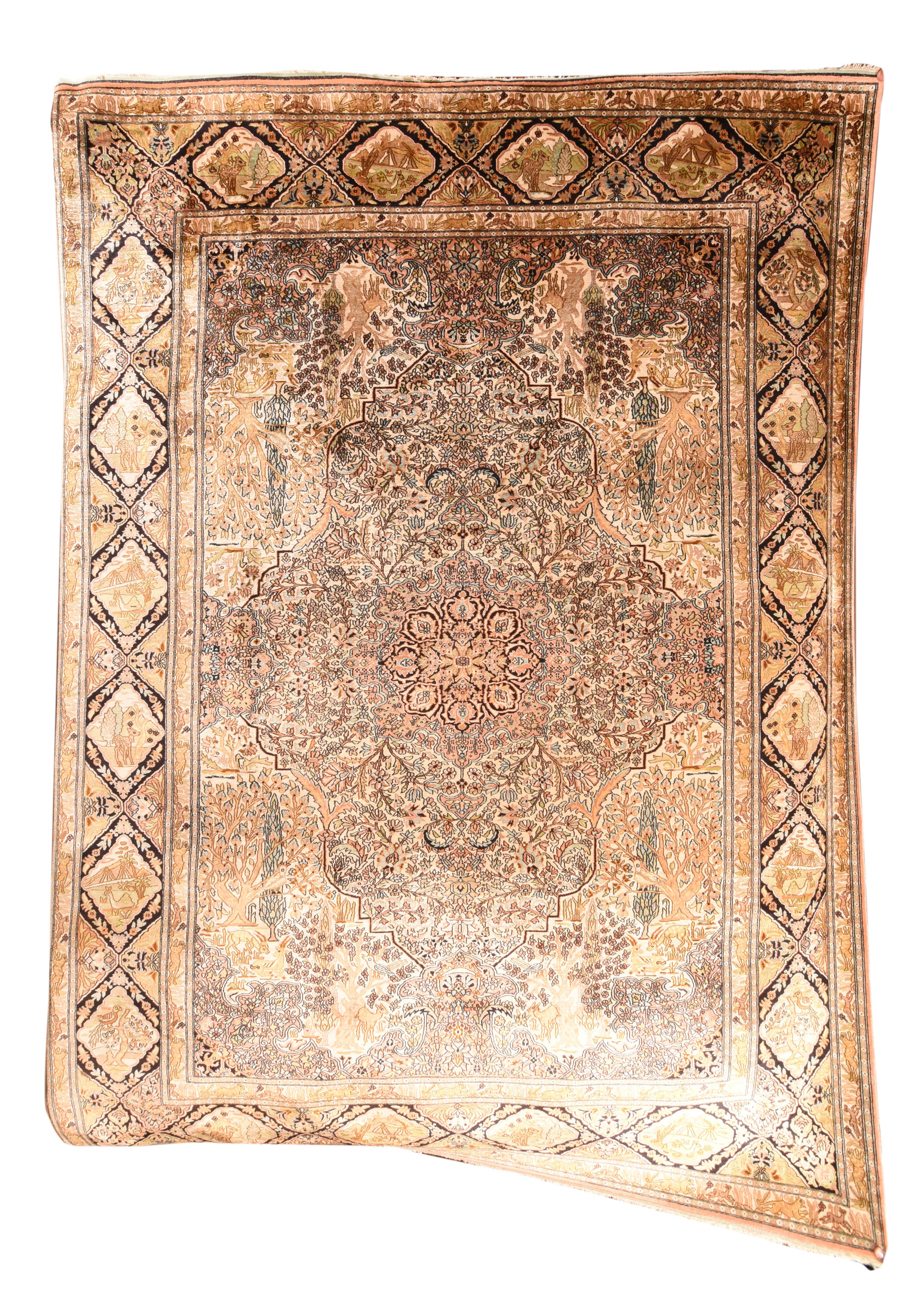 Indian Keshmiri Rug 6'6'' x 9'6''