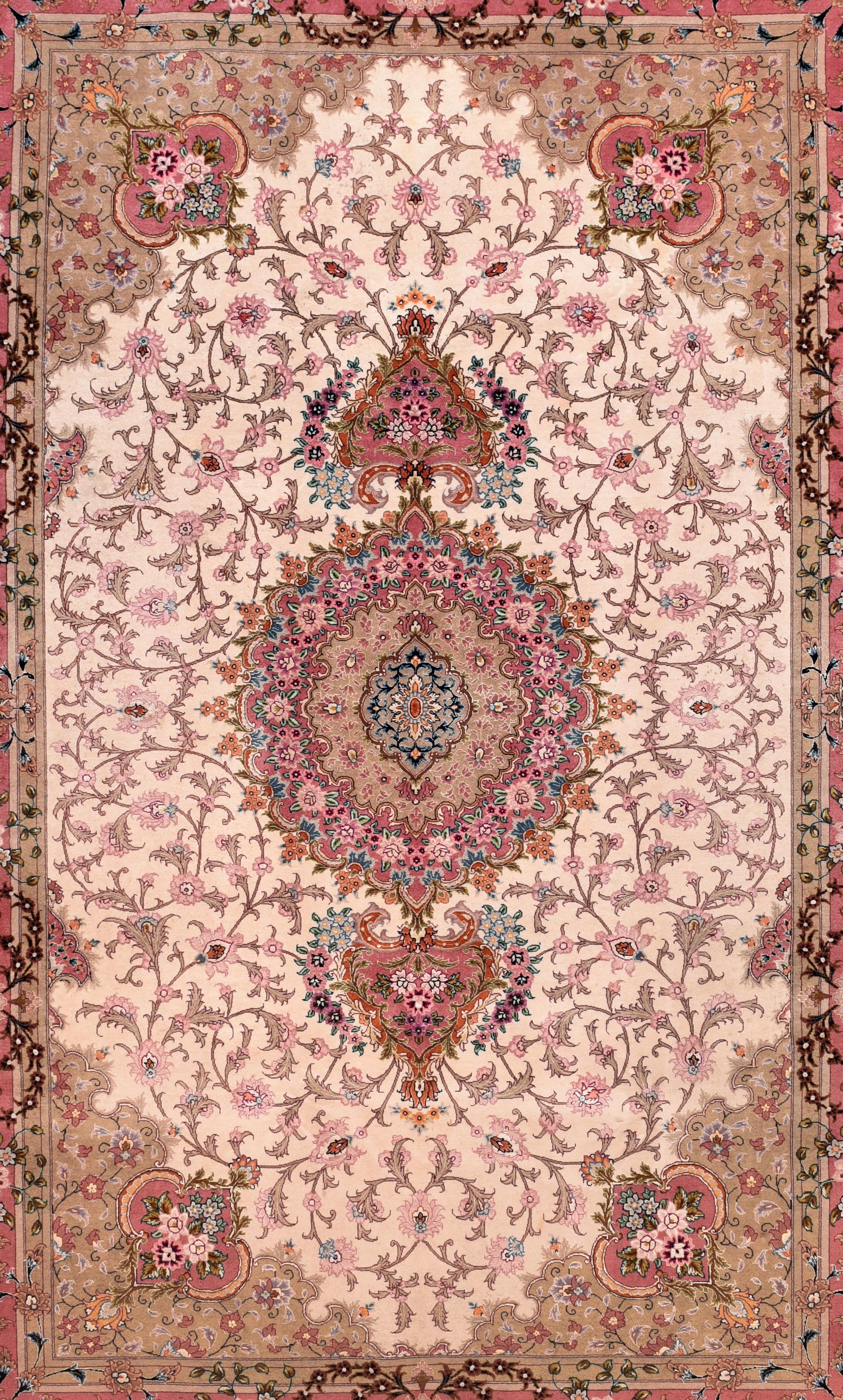 A Tabriz rug/carpet is a type in the general category of Persian carpets. from the city of Tabriz, the capital city of East Azarbaijan Province in north west of Iran totally populated by Azerbaijanis. It is one of the oldest rug weaving centers and