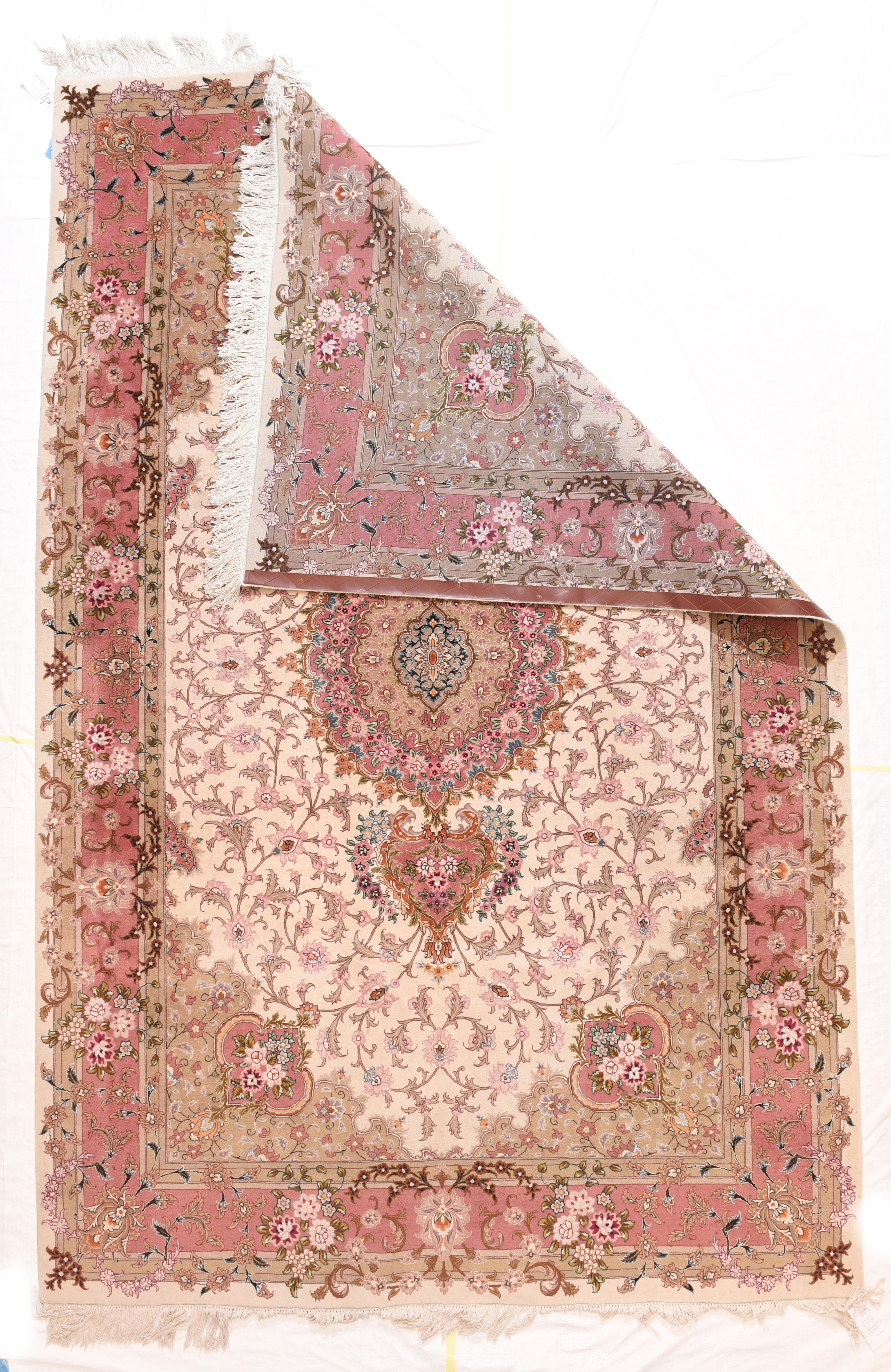 Hand-Knotted Fine Persian Tabriz
