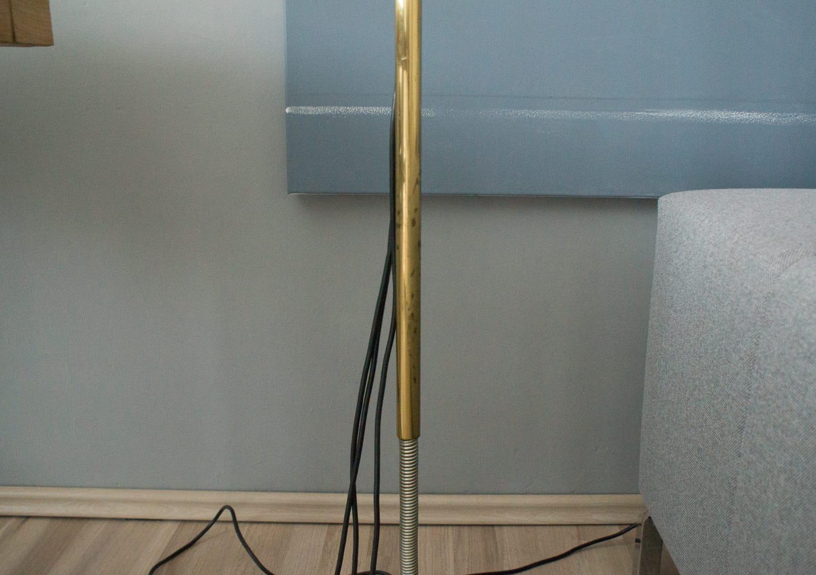 Extremly Rare Brass Tension Lamp from Florian Schulz, Model S 100 8
